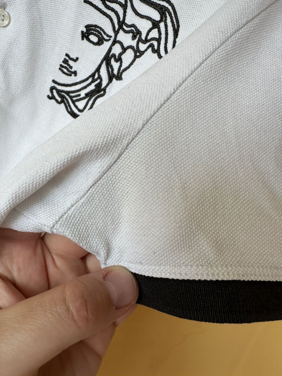 Versace Versace Collection Polo Mens Size L Big Logo MEDUSA White Size US L / EU 52-54 / 3 - 8 Thumbnail