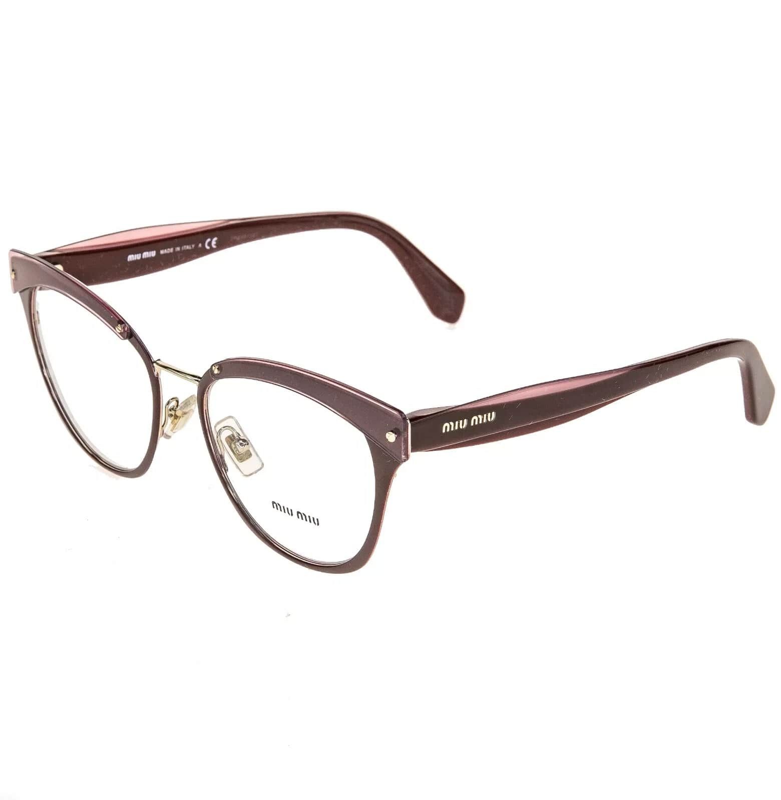 Miu Miu MIU MIU RASOIR 54Q Gold Layers Red Pink 52mm Optical MU54QV Size ONE SIZE - 7 Thumbnail