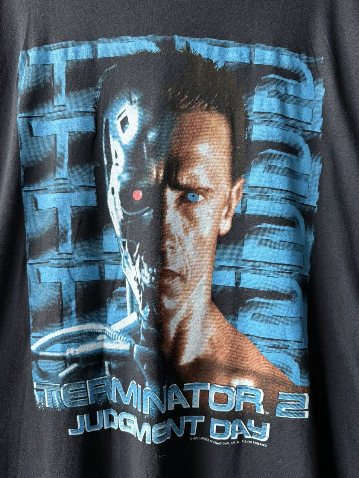 Vintage Vintage 1991 Terminator 2 Judgment Day Movie T-Shirt Tee Size US XL / EU 56 / 4 - 2 Thumbnail