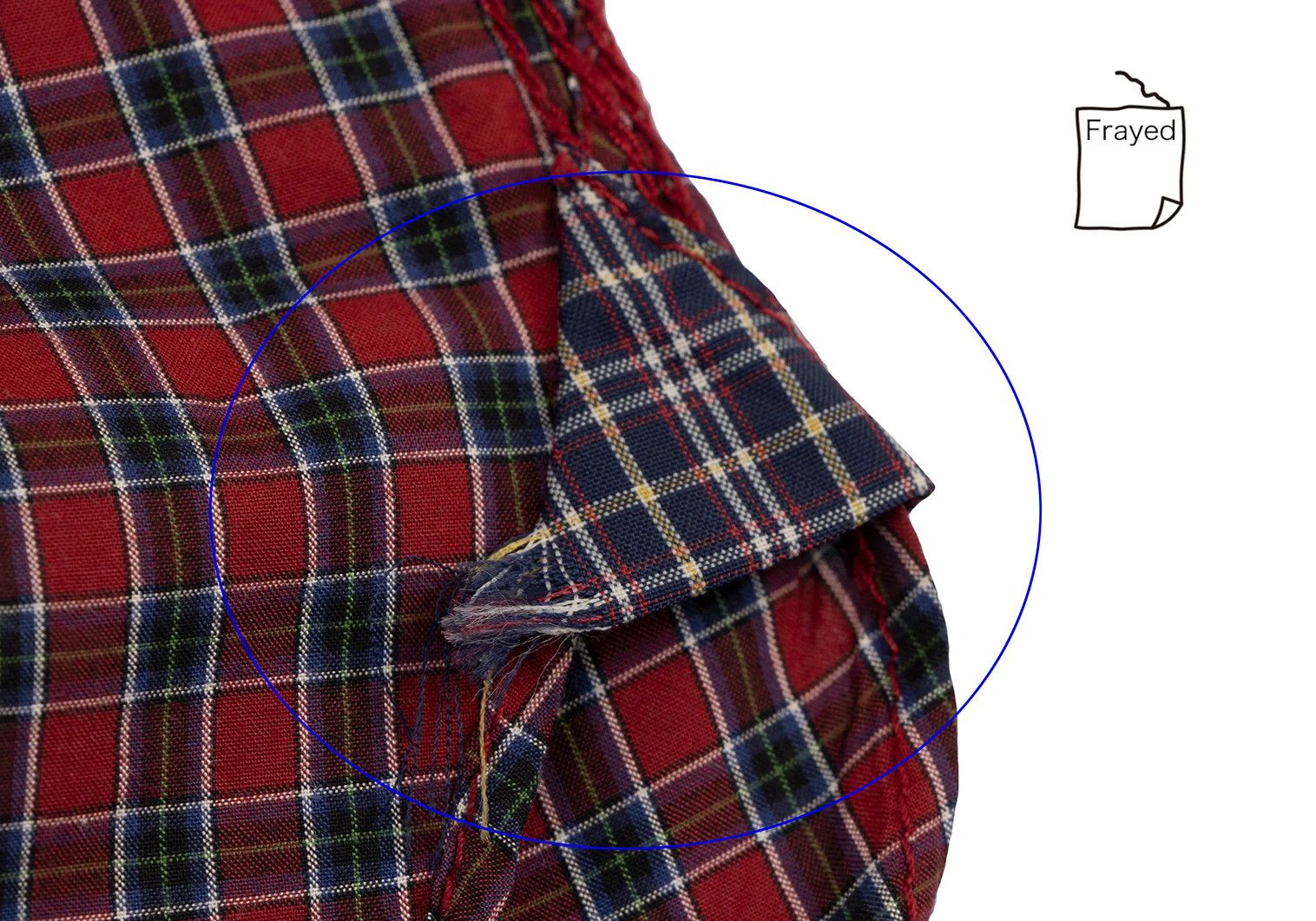 Junya Watanabe Triple Stitch Check Panel Shirt in Red, Size XS Size US XS / EU 42 / 0 - 12 Thumbnail