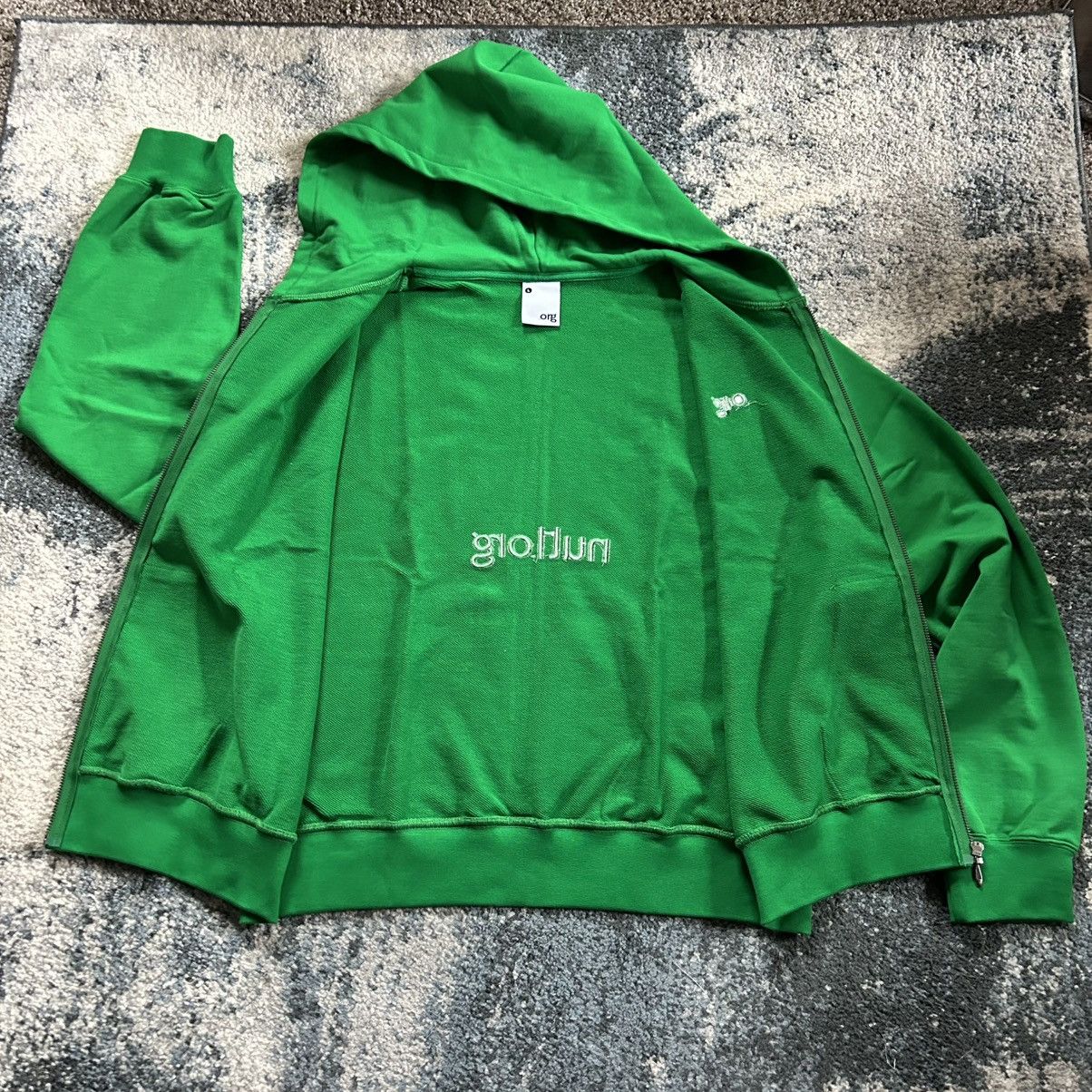 Bottega Veneta nul1.org (nu-14) slime green YKK full zip wide boxy cropped Size US L / EU 52-54 / 3 - 15 Thumbnail