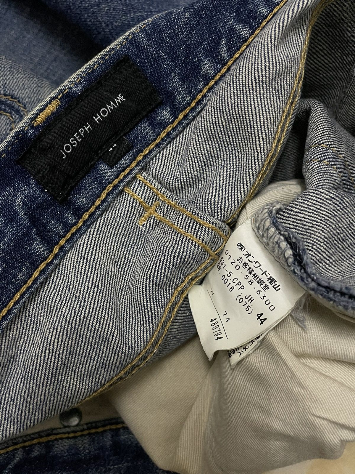 JOSEPH HOMME VINTAGE JOSEPH HOMME DISTRESSING CUT OG DESIGN DENIM 90S Size US 29 - 16 Thumbnail
