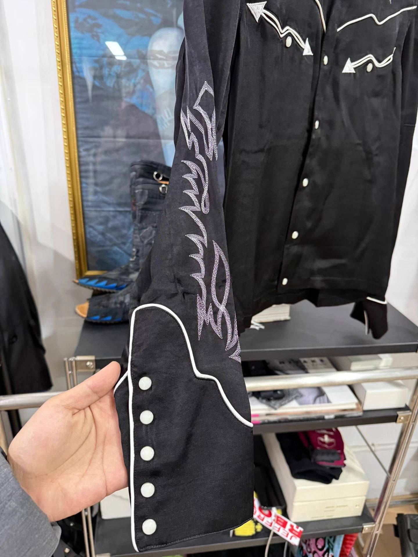 Takahiromiyashita The Soloist. The Soloist 18SS Western Shirt Jewel Buttons K20 Size US S / EU 44-46 / 1 - 5 Thumbnail