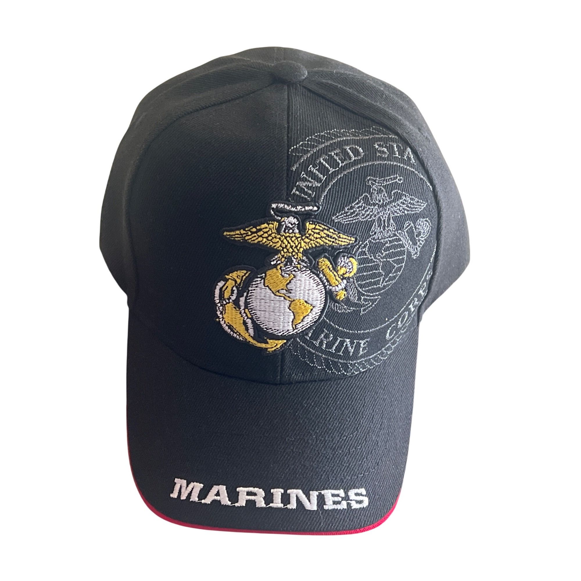 Other U.S. Marine Corps Black & Red Embroidered Hat Size ONE SIZE - 4 Thumbnail