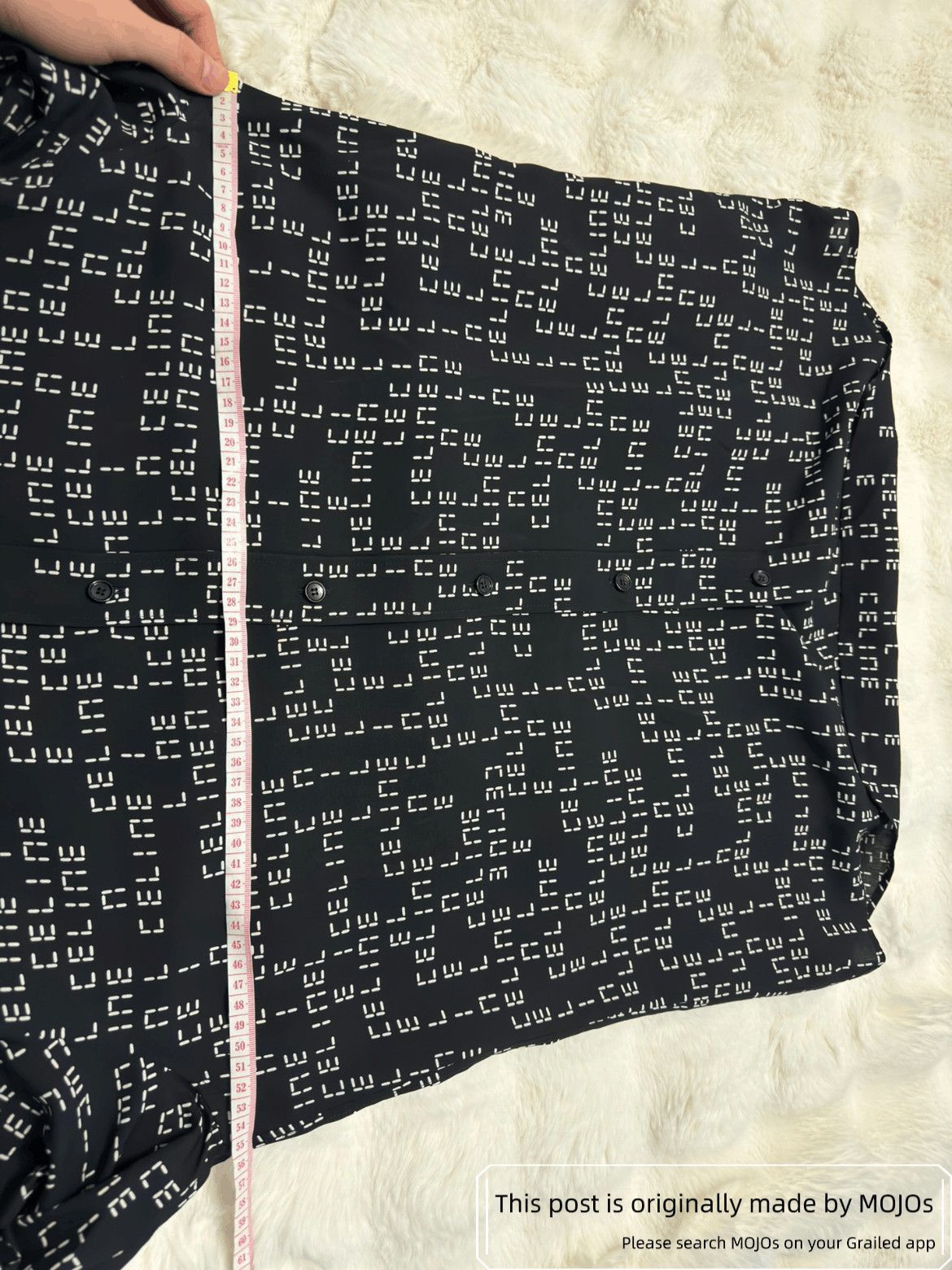 Celine Sz 40 Celine Logo Monogram Shirt Size US L / EU 52-54 / 3 - 6 Thumbnail