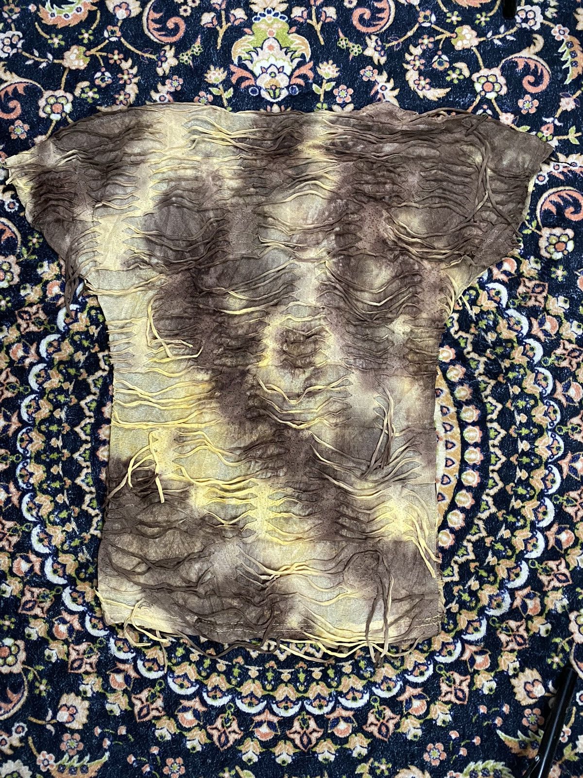 If Six Was Nine × Le Grande Bleu (L.G.B.) Gothic disteressed tee Size US S / EU 44-46 / 1 - 6 Thumbnail