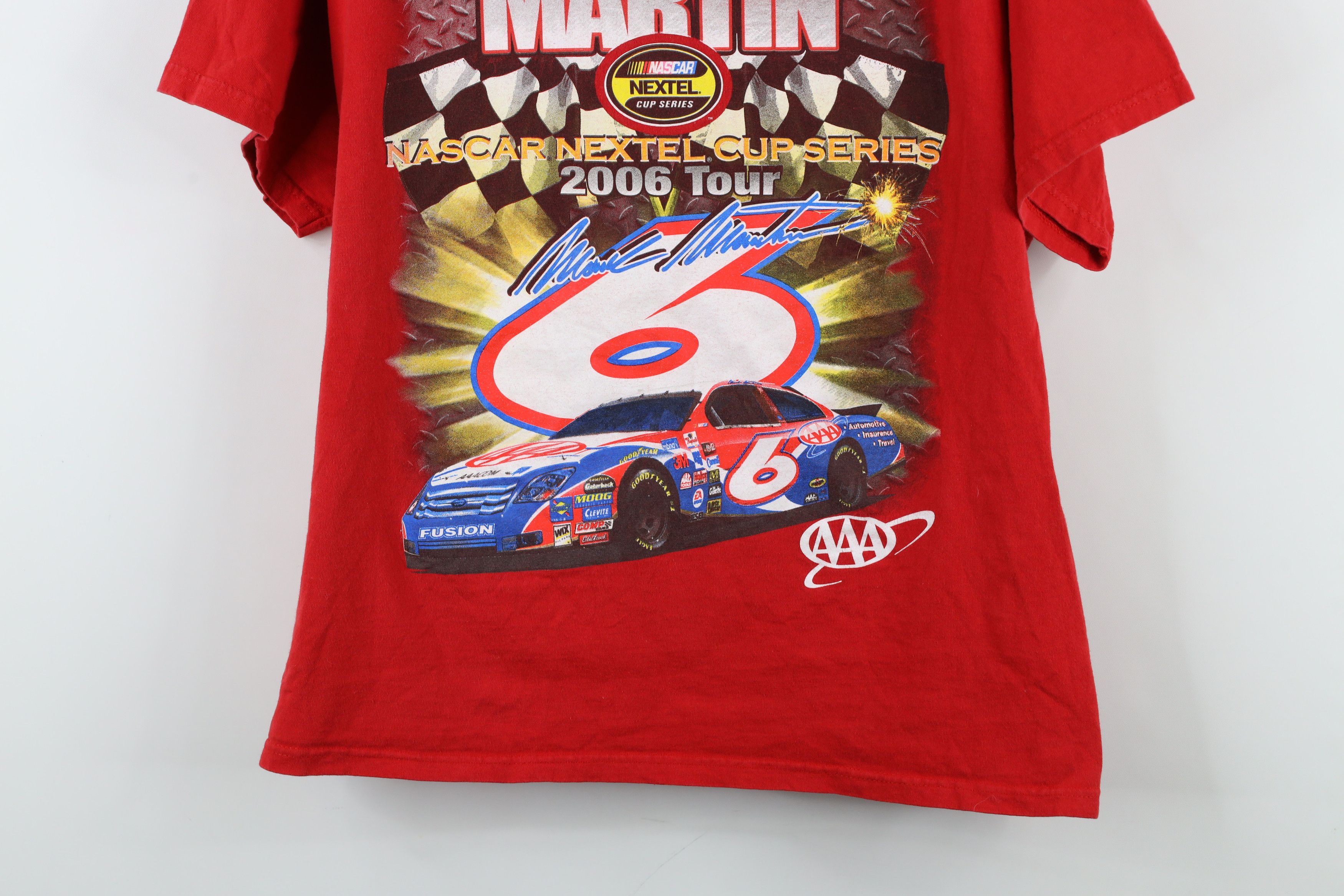 Vintage Vintage Y2K 2006 NASCAR Martin Racing All Over Print T-Shirt Size US L / EU 52-54 / 3 - 3 Thumbnail