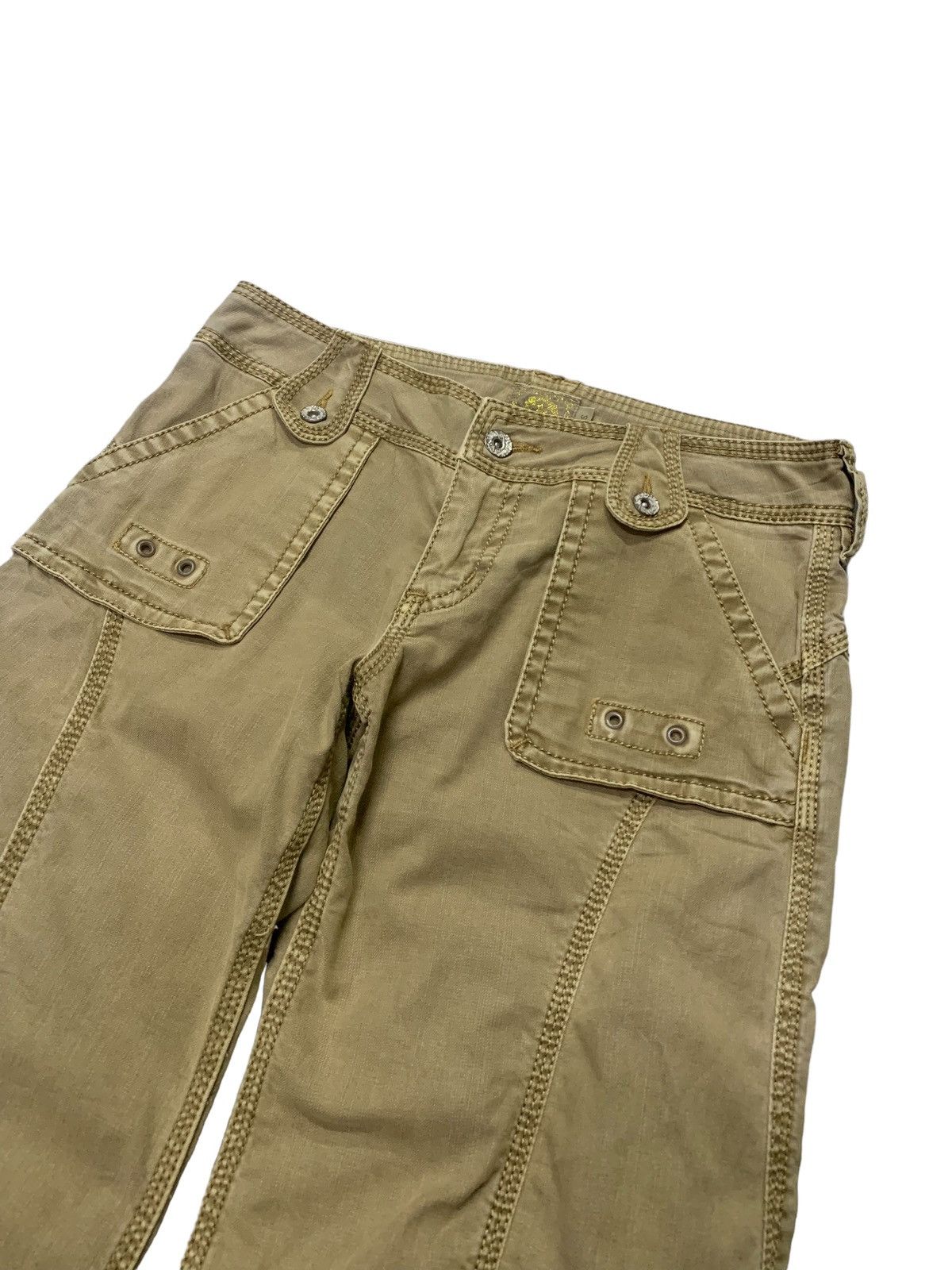 Japanese Brand Flamingo Firm Wide Leg Heavy Stitch Pants Size 29" - 5 Thumbnail