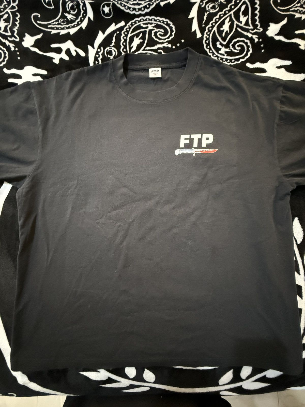 Fuck The Population 👻 FTP GHOSTFACE LOGO TEE (BLACK) - XXL Size US XXL / EU 58 / 5 - 2 Thumbnail