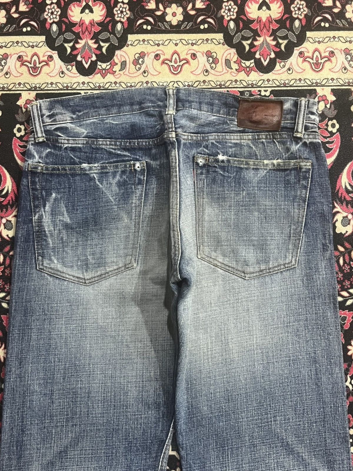 Eternal Vintage Japanese Brand Eternal Blue Faded Washed Slash Jeans Size US 32 / EU 48 - 9 Thumbnail