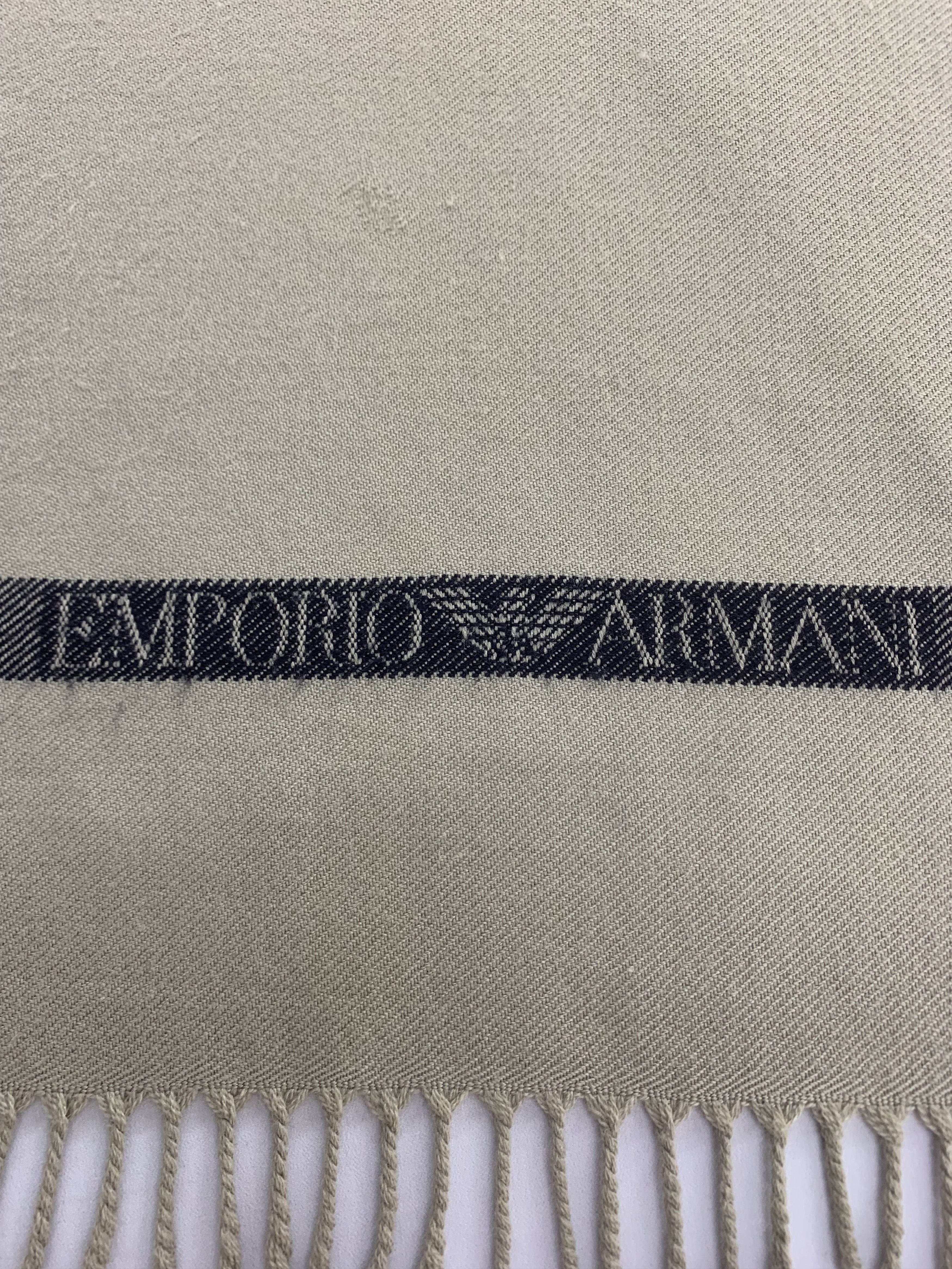Emporio Armani Emporio Armani Scarf Wool Muffler Neck Wrap BL3189 Size ONE SIZE - 4 Thumbnail