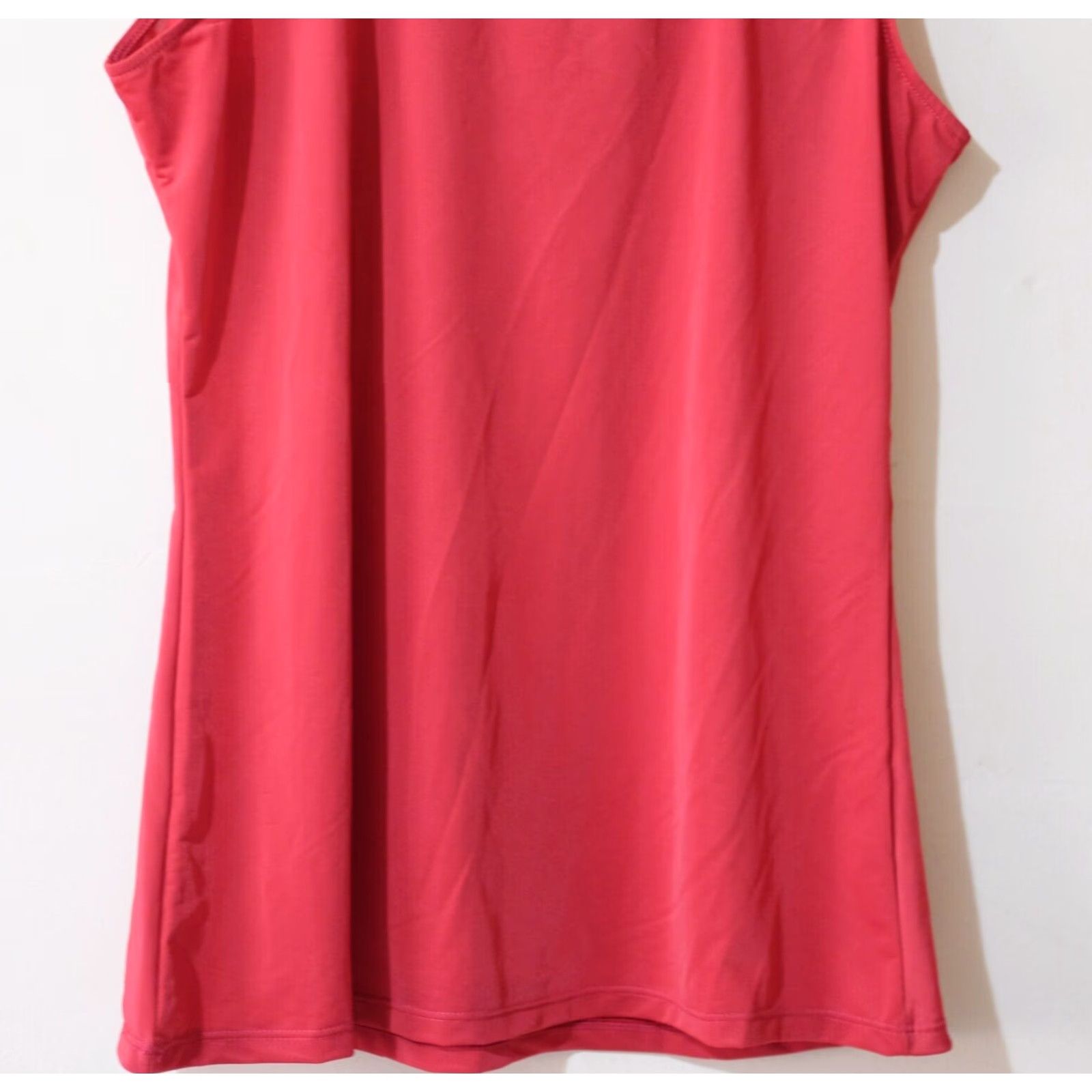 Vintage VINTAGE Felina Lingerie Camisole Cami Lace Trim Tank Top Red Size L Women's Tank Top Lace Trim Sleeveless Scoop Neck Pullover Wide Strap Size L / US 10 / IT 46 - 6 Thumbnail