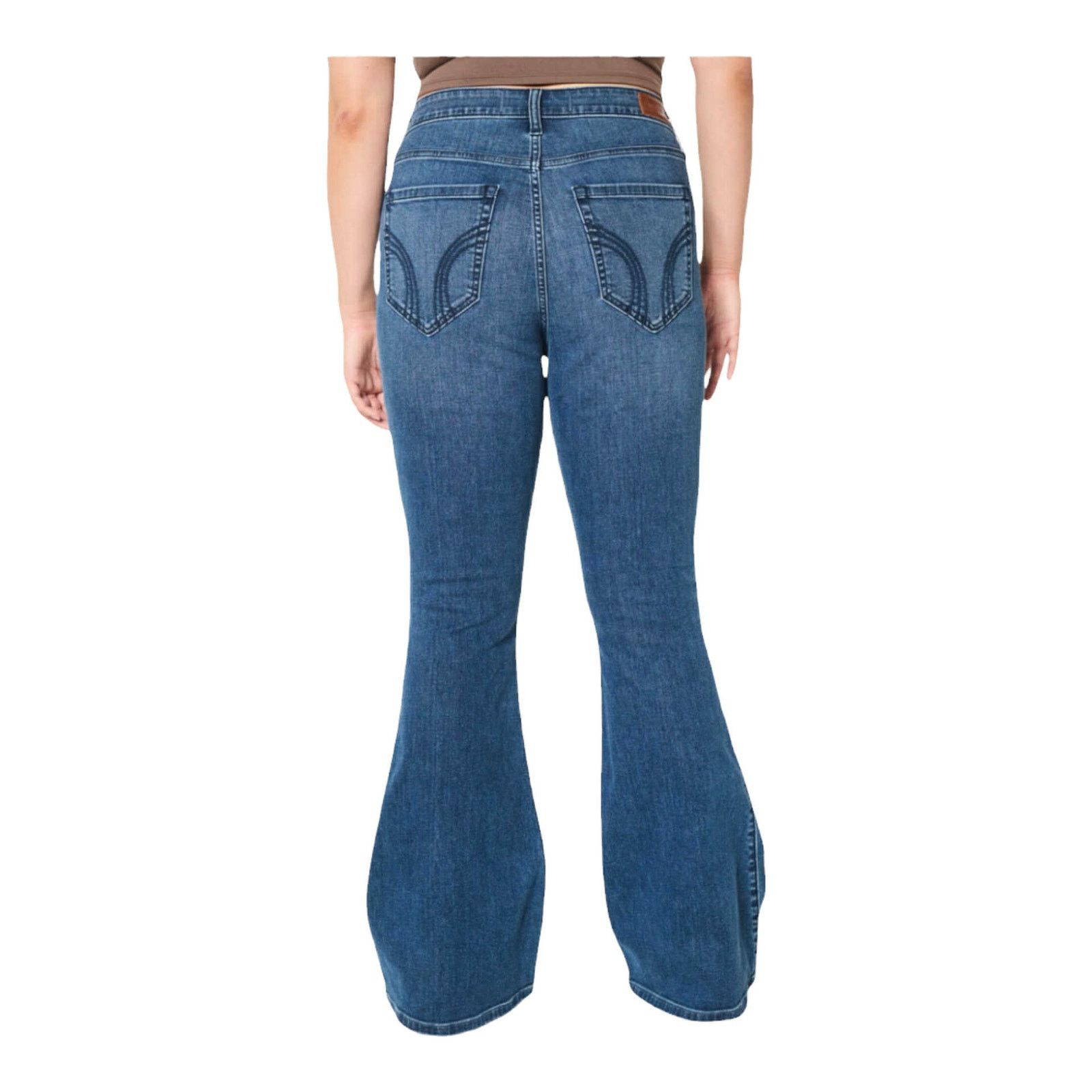 Hollister NEW Hollister High-Rise Ripped Flare Jeans Sz 0 (USA 25) Size 25" / US 0 / IT 36 - 3 Thumbnail