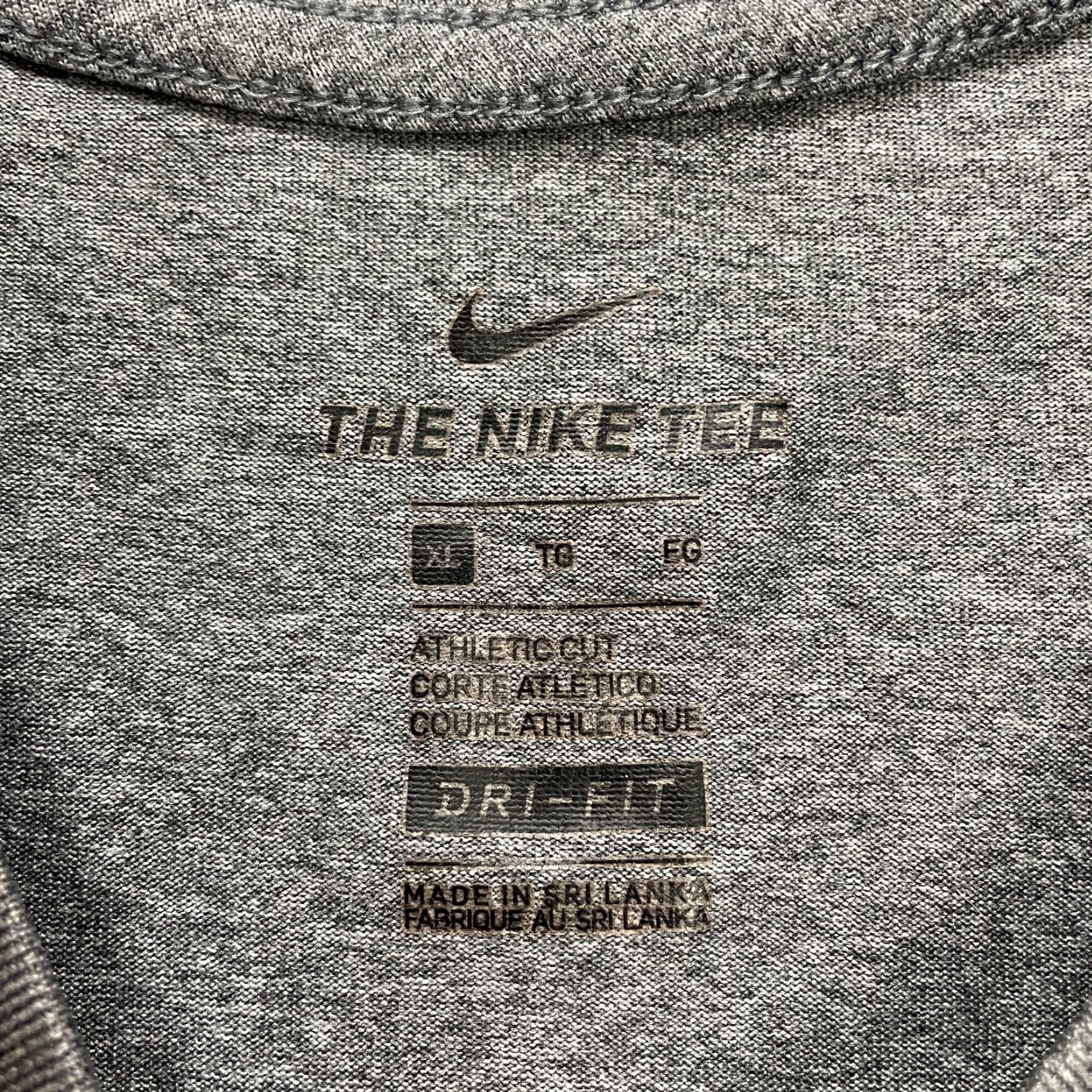 Nike Nike Tee T-Shirt Womens XL Gray Crew Neck Graphic Sleeveless Active Athletic Size XL / US 12-14 / IT 48-50 - 5 Thumbnail