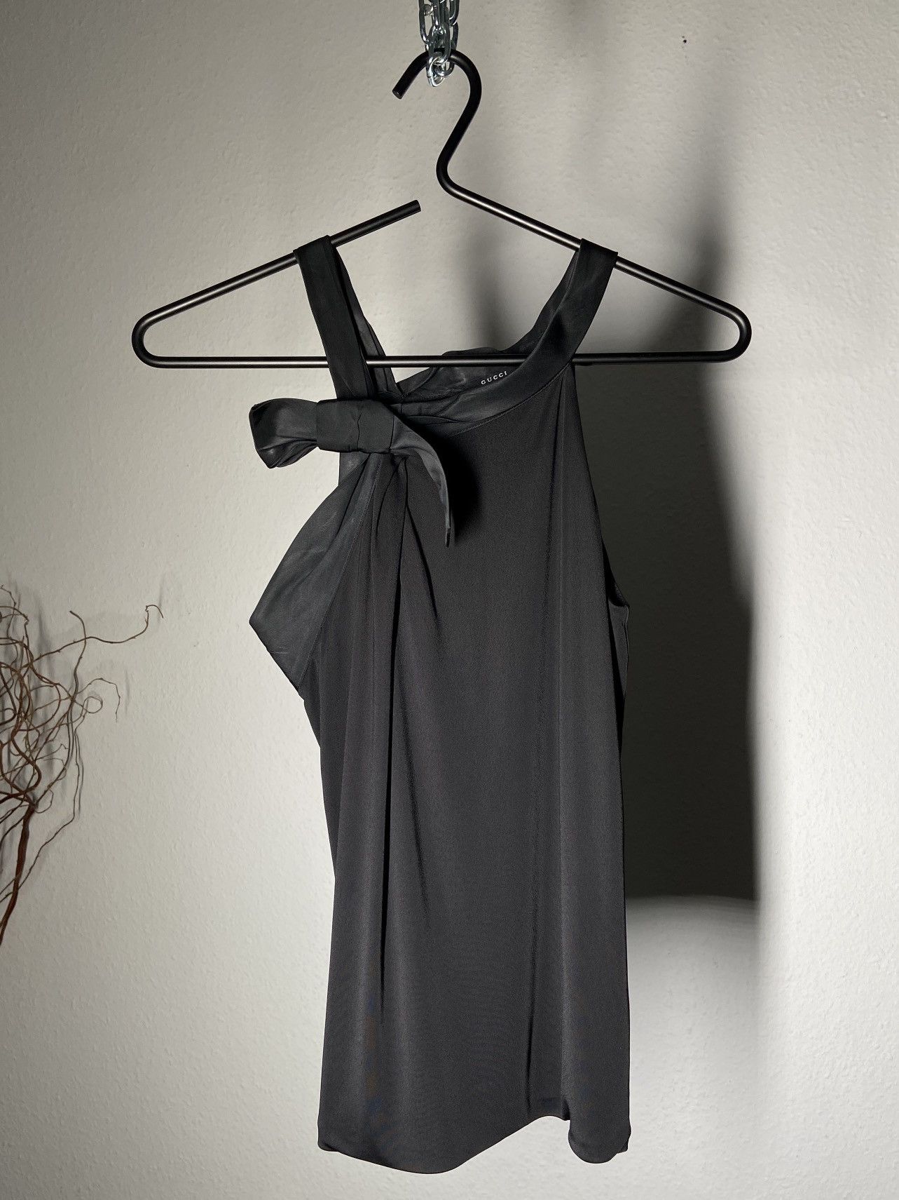 Gucci Gucci black knotted top Size S / US 4 / IT 40 - 2 Thumbnail
