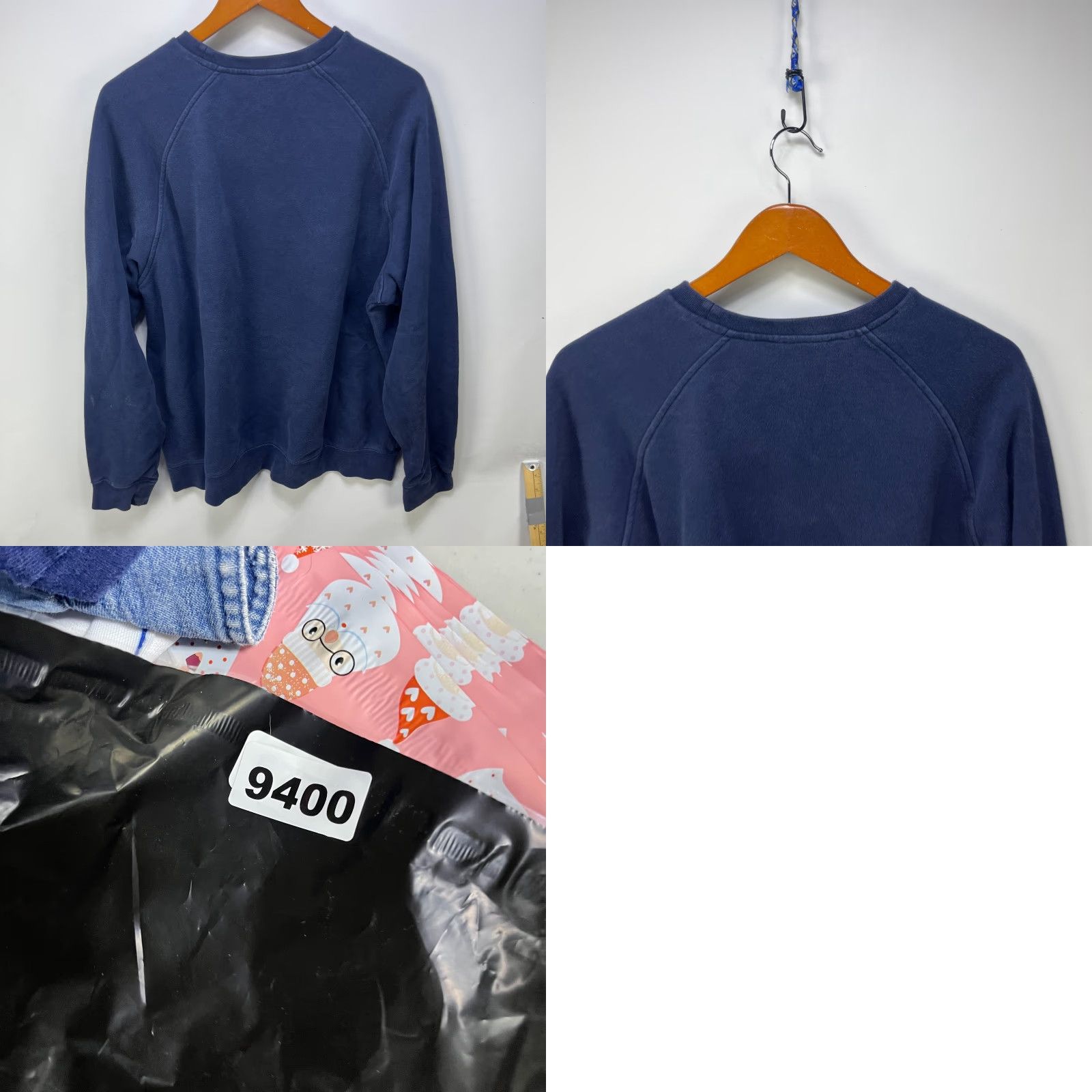 Nike VINTAGE Nike Sweatshirt XL Mens Blue 90s Swoosh Logo Pullover Crew Neck Long Sleeve Fleece Cotton All Seasons Size US XL / EU 56 / 4 - 8 Thumbnail