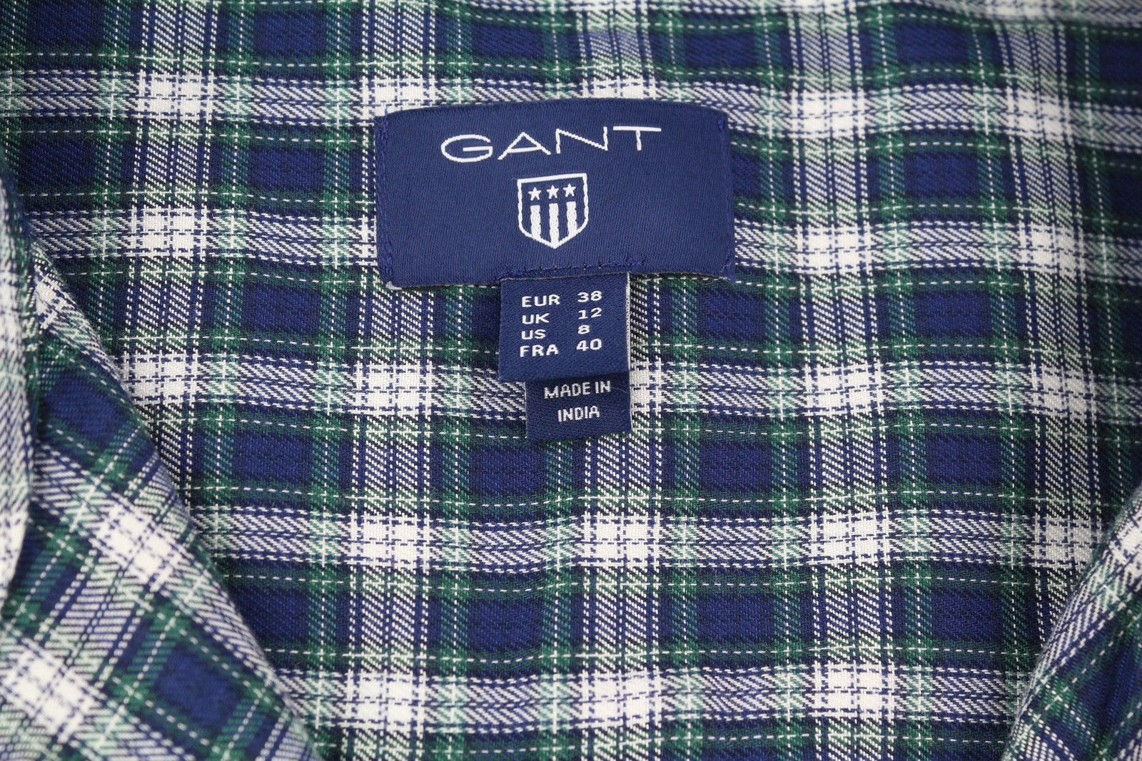 Gant FLANNEL EU38 Plaid Pattern Button-Up Spread Shirt 84929 Size M / US 6-8 / IT 42-44 - 6 Thumbnail