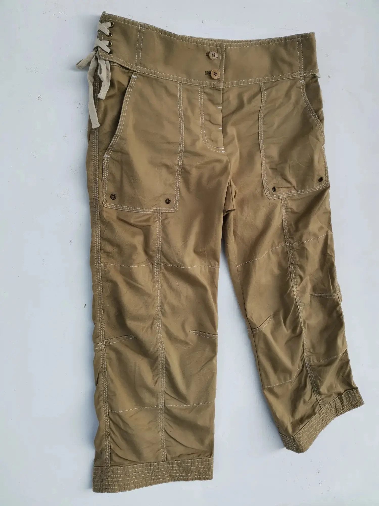 DKNY Rare!!! DKNY Tactical Cargo Multipocket Short Pants Size US 29 - 6 Thumbnail