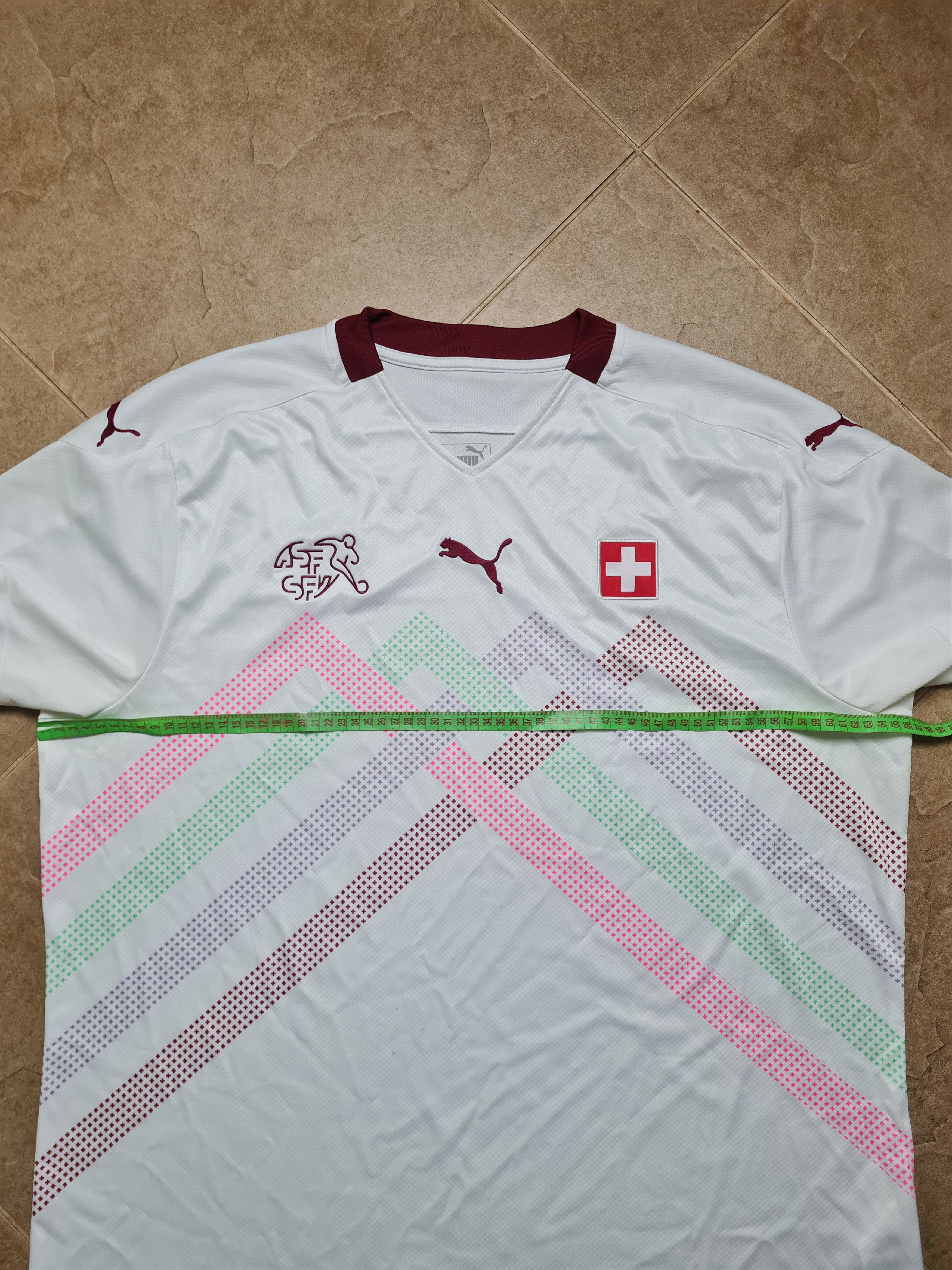 Puma SWITZERLAND 2020/2021 AWAY FOOTBALL SHIRT SOCCER JERSEY PUMA Size US XXL / EU 58 / 5 - 5 Thumbnail