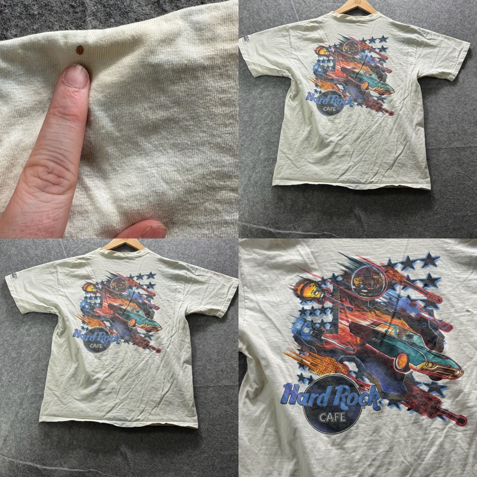 Hard Rock Cafe VTG Hard Rock Cafe Shirt Mens L White Houston Graphic Tee Crewneck Cotton Shirt Mens L White Houston Logo Crewneck Short Sleeve Graphic Tee Size US L / EU 52-54 / 3 - 8 Thumbnail