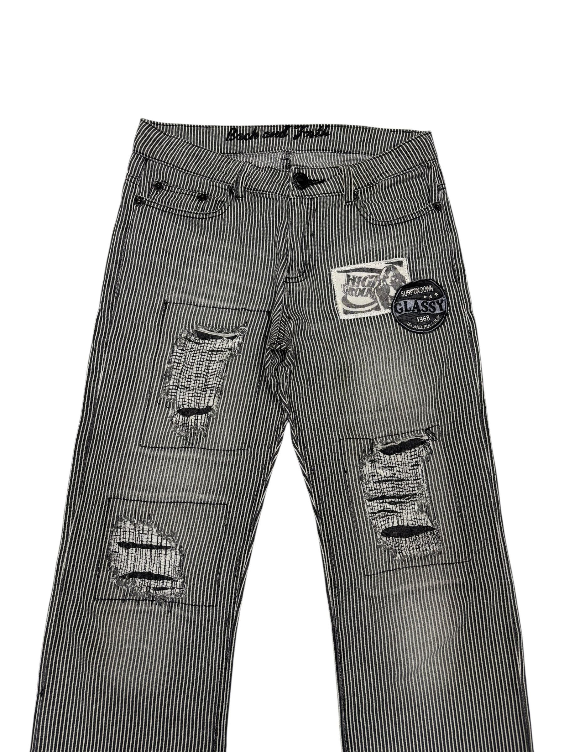 Hysteric Glamour Hysteric Glamour Style Hickory Stripe Back And Forth Jeans Size US 31 - 2 Thumbnail