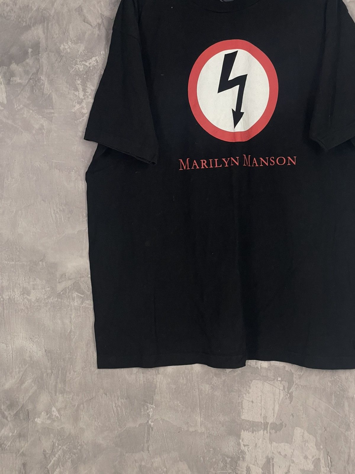 Band Tees × Marilyn Manson × Vintage Marilyn Manson Big Logo Vintage T Shirt by Rock Yeah Size US XL / EU 56 / 4 - 5 Thumbnail