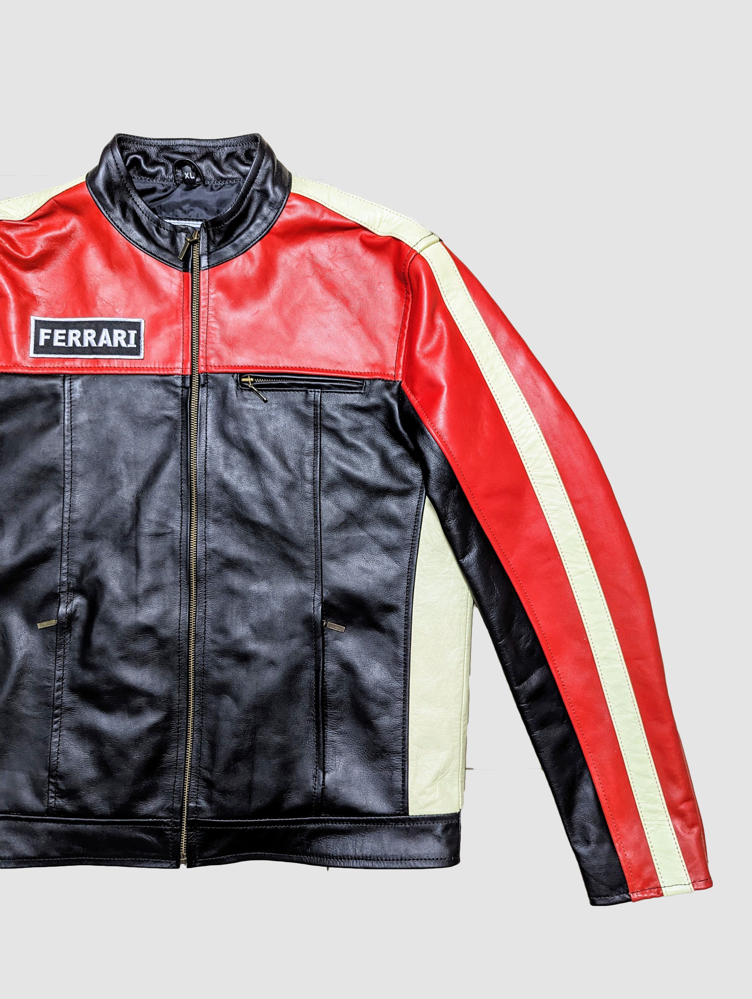 Ferrari 🔥🔥 Ferrari 90s Racing Leather Jacket Streetwear Size US L / EU 52-54 / 3 - 4 Thumbnail