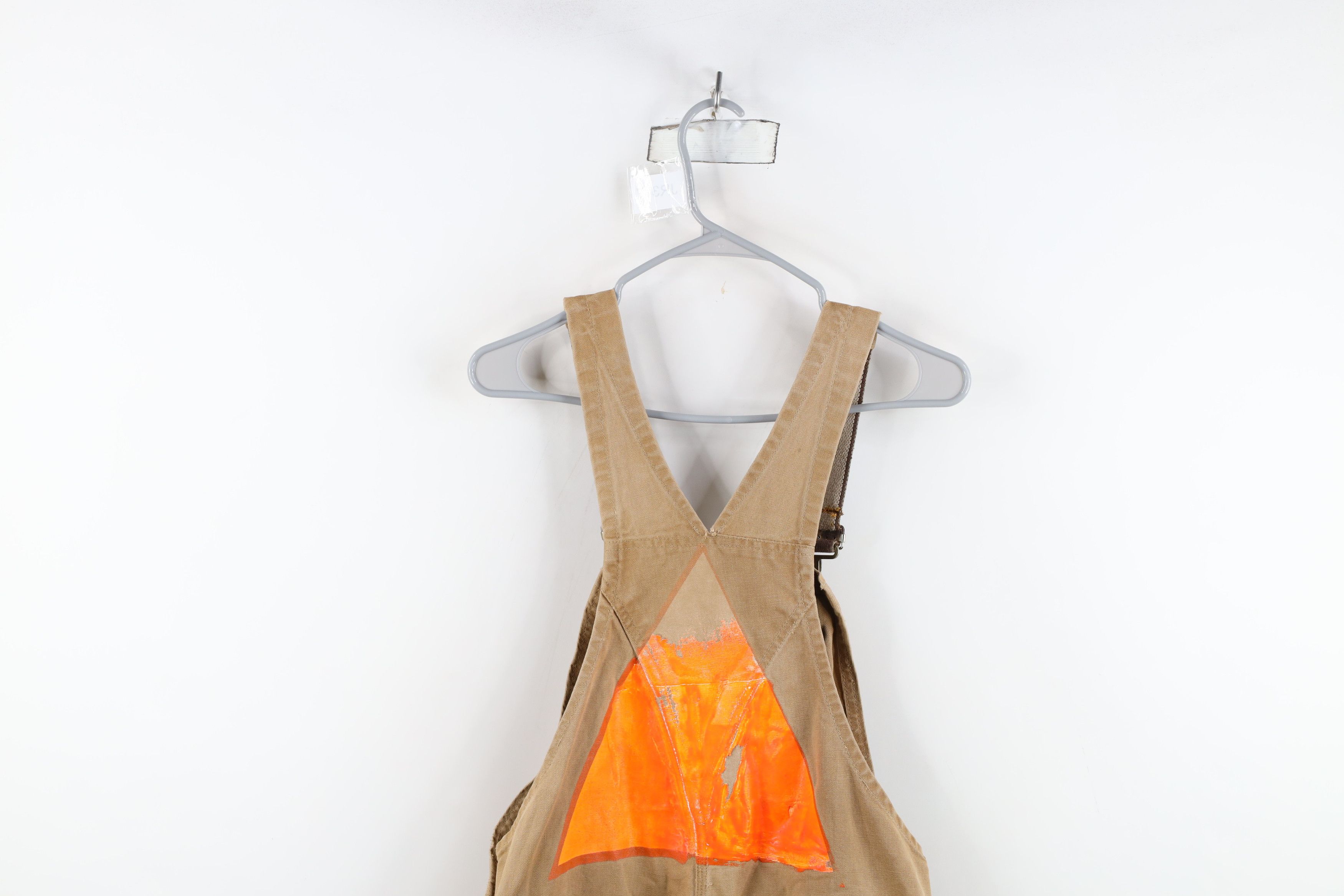 Carhartt Vintage 70s Carhartt Thrashed Double Knee Canvas Overalls Size US 36 / EU 52 - 13 Thumbnail