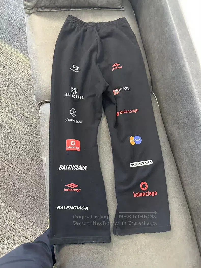 Balenciaga Balenciaga size XS Letter Pattern Printed Straight Leg Cas Size US 27 - 2 Thumbnail