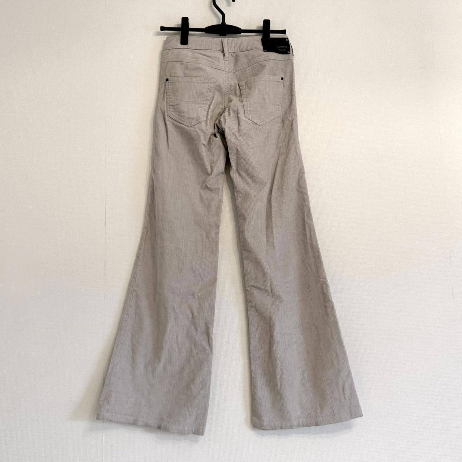 Diesel Diesel authentic 2000s grunge low rise flare beige jeans Size 26" / US 2 / IT 38 - 2 Thumbnail