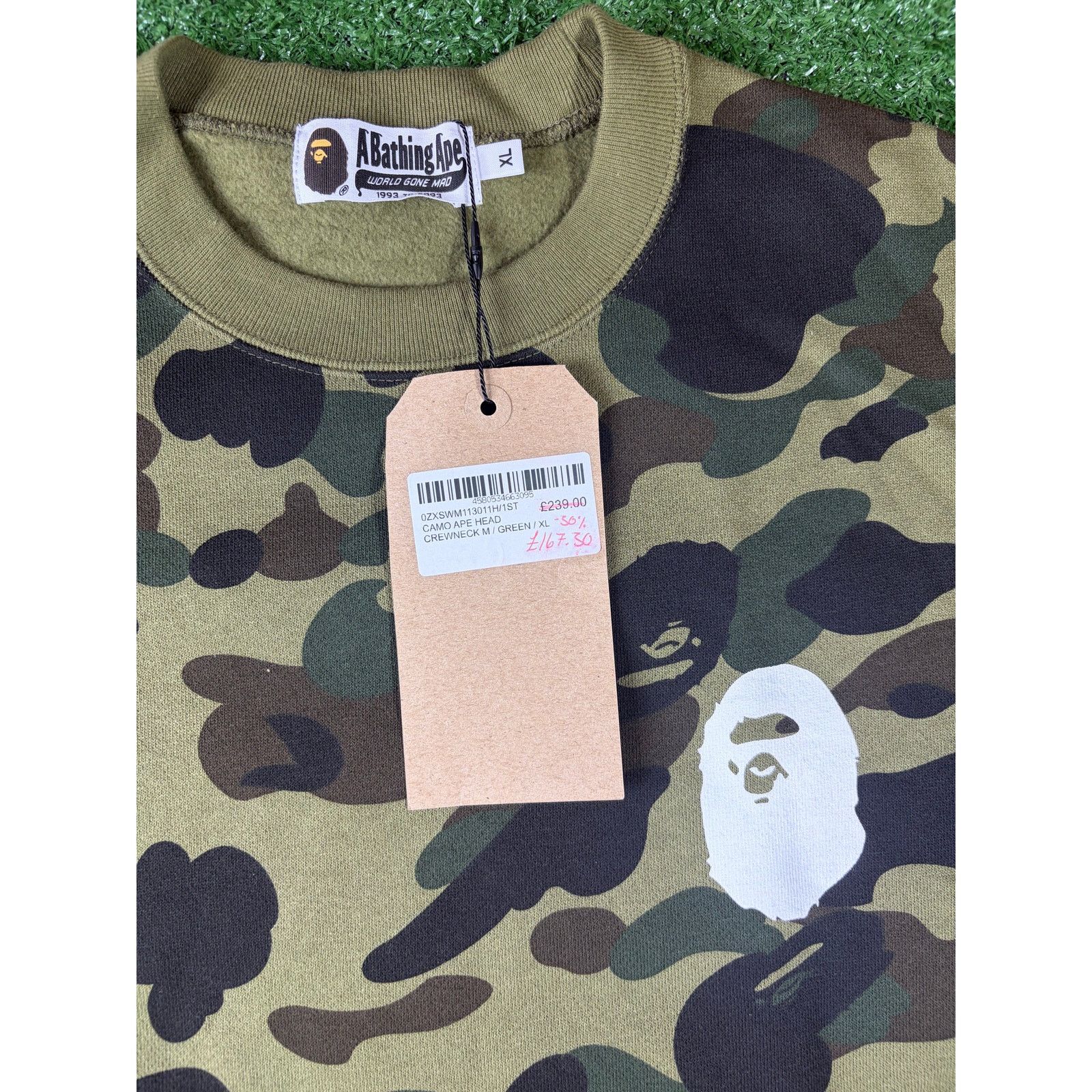 Bape Bape 1st Camo Green Crewneck Sweater Size XL Size US XL / EU 56 / 4 - 3 Thumbnail