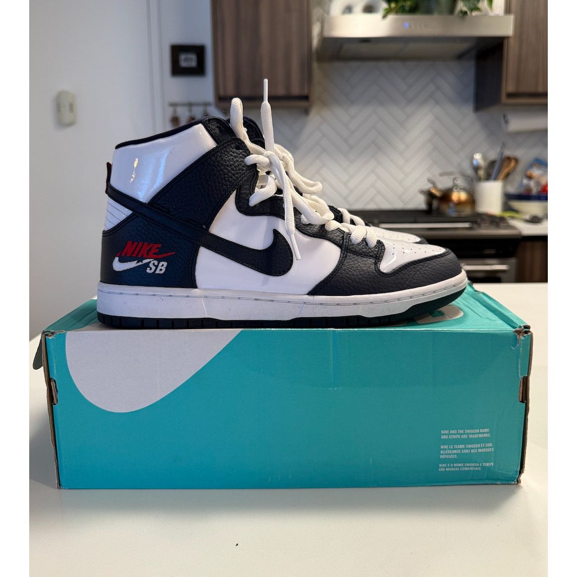 Nike Nike SB Dunk High Pro Obsidian-White 854851-441 (size 10) Size US 10 / EU 43 - 2 Thumbnail