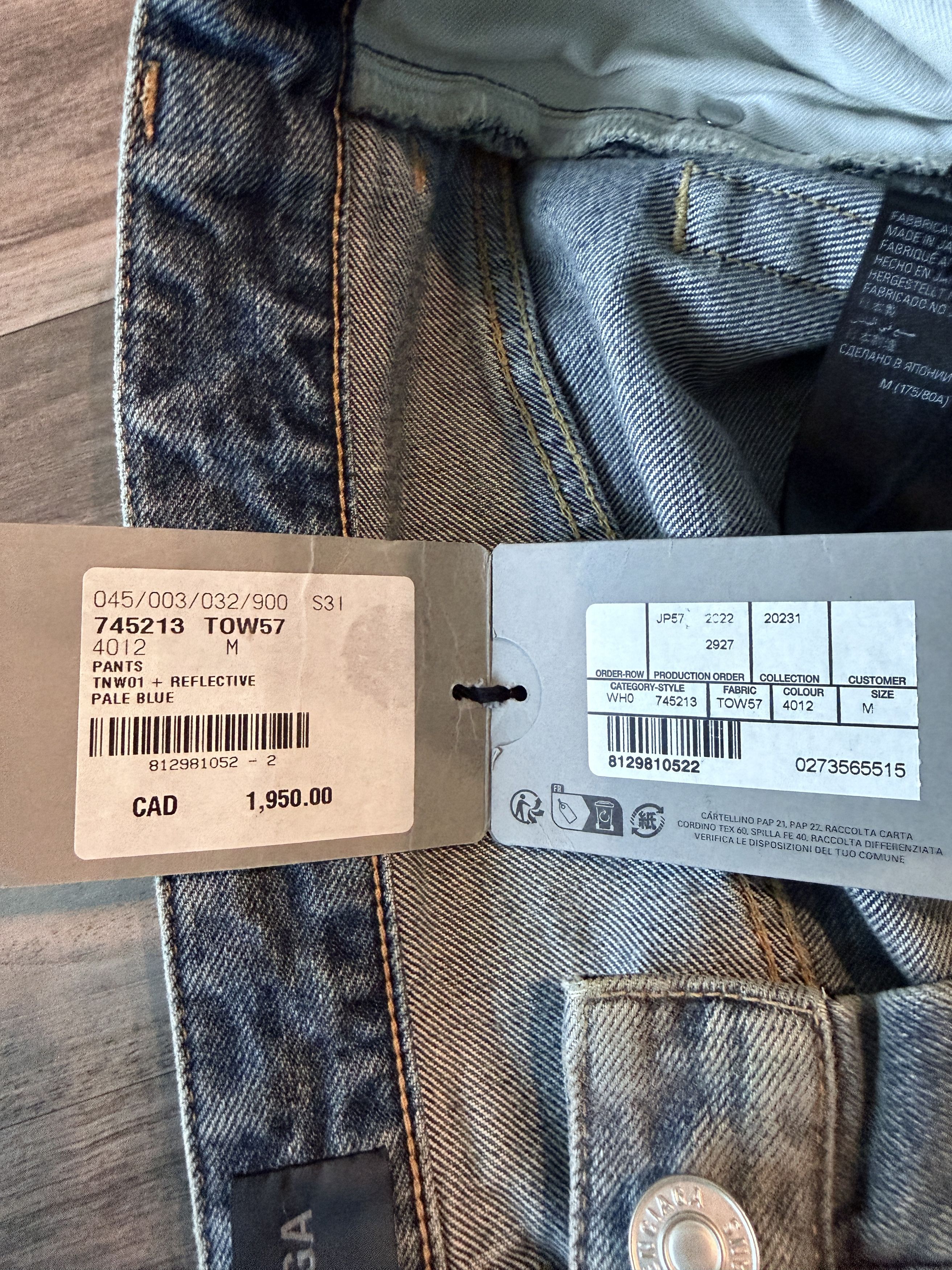 Balenciaga Reflective 3M Woven Made in Japan Baggy Denim Jeans Size US 34 / EU 50 - 13 Thumbnail