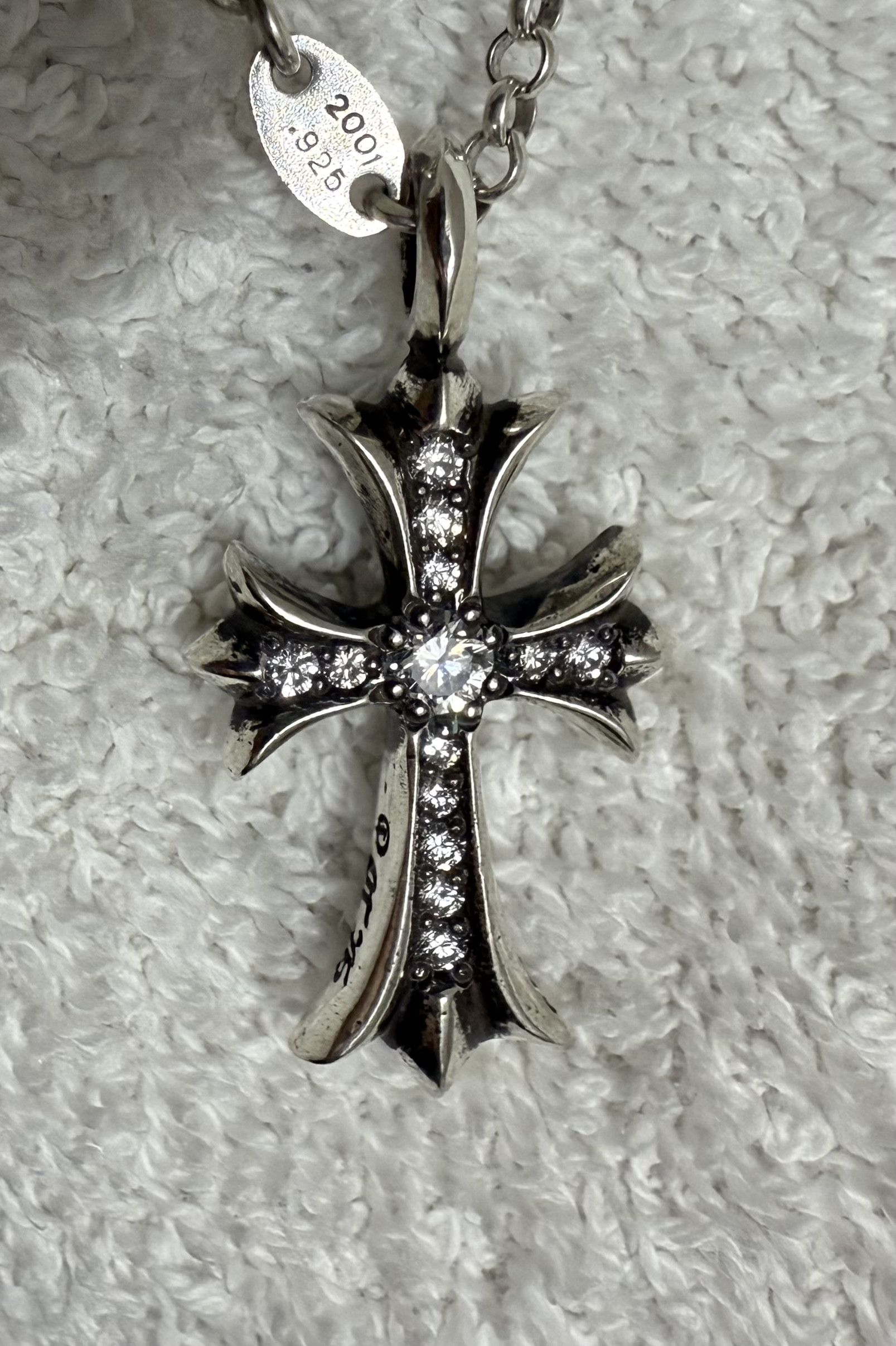 Chrome Hearts Chrome Hearts Diamond Tiny Cross Pendant Size ONE SIZE - 1 Thumbnail