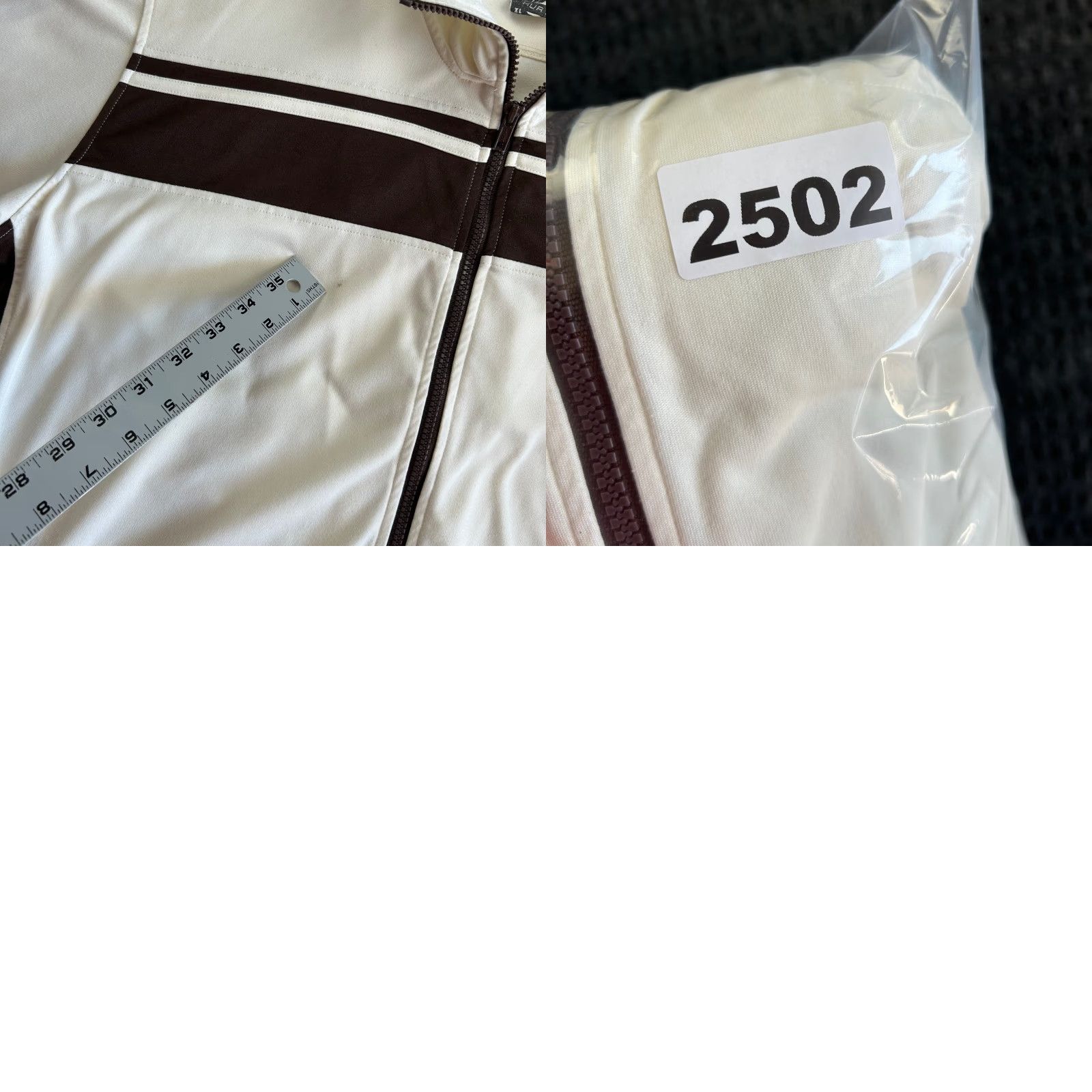 Hurley VINTAGE Hurley Track Jacket Full Zip White Brown Stripe XL Surf Skater Rave Men Size US XL / EU 56 / 4 - 8 Thumbnail