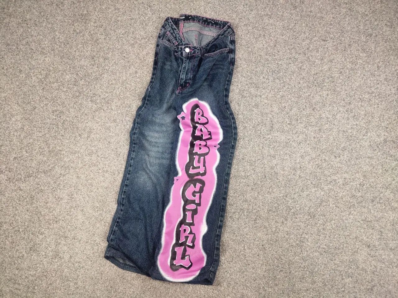 Jaded London VTG Y2K Hysteric Glamour Style Baggy Flared Jeans low rise Size US 34 / EU 50 - 2 Thumbnail