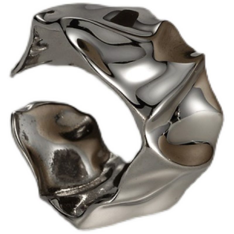 Jewelry New Design Jewelry Rings Open Size Chrome Ring (Size 7-13) Size ONE SIZE - 5 Thumbnail