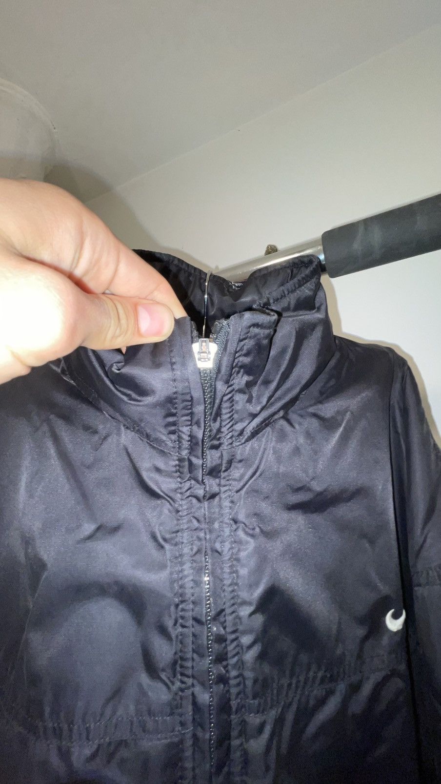 Nike Nike Vintage Black Jacket XL – Retro Windbreaker Puffer Size US XL / EU 56 / 4 - 5 Thumbnail