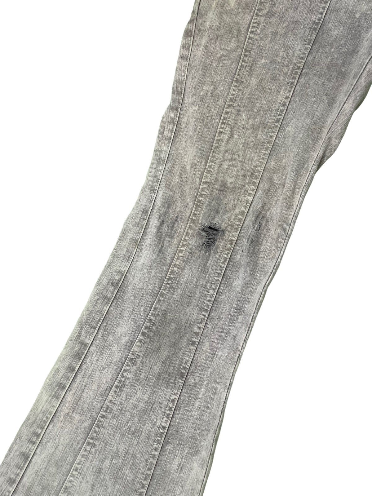 Japanese Brand Flare Jeans Full Heart Distress Stretch Boot Cut 6🟦5 Size US 28 / EU 44 - 6 Thumbnail