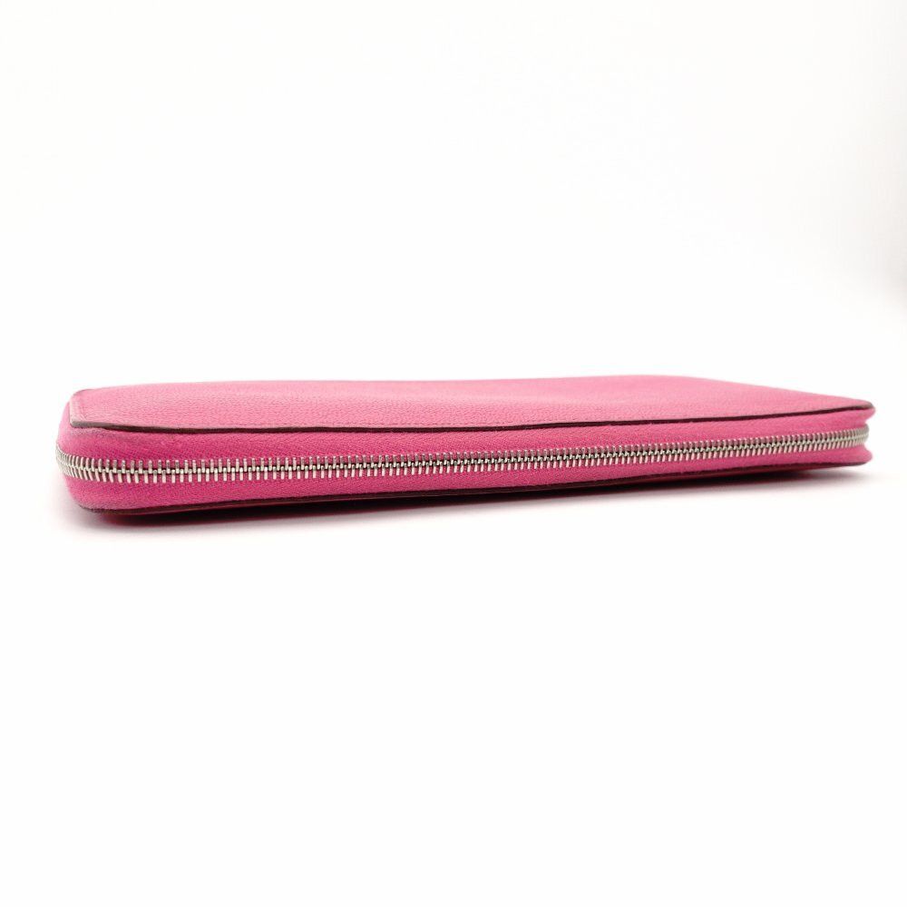 Hermes Hermès Azap Long All Leather Sheepskin Pink Long Wallet Size ONE SIZE - 4 Thumbnail
