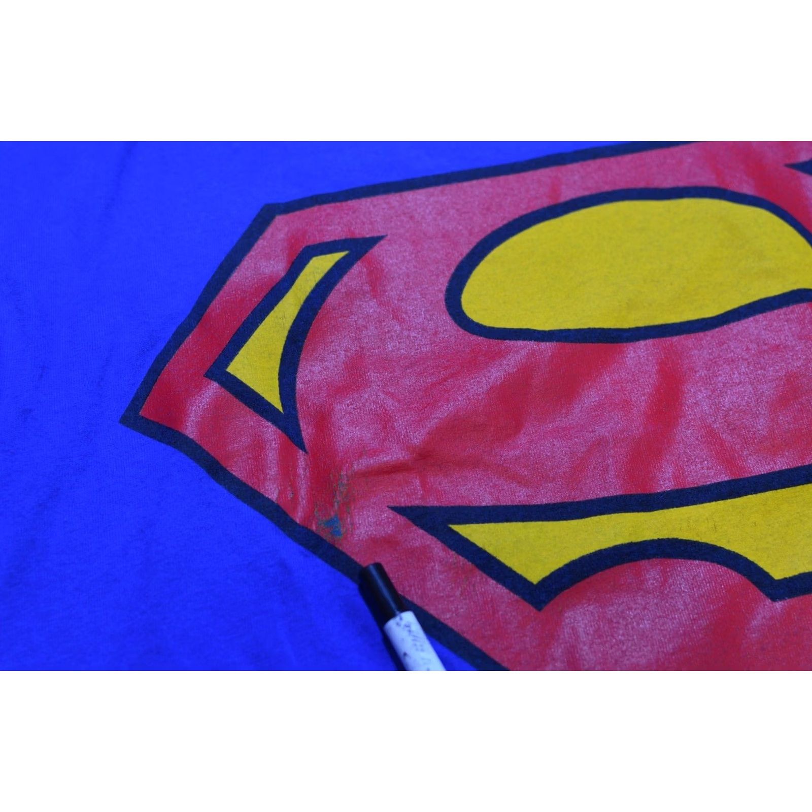 Gildan Gildan Superman 1997 DC Comics Vintage T-Shirt Tee M Blue 90s Mens Shirt Size US M / EU 48-50 / 2 - 5 Thumbnail