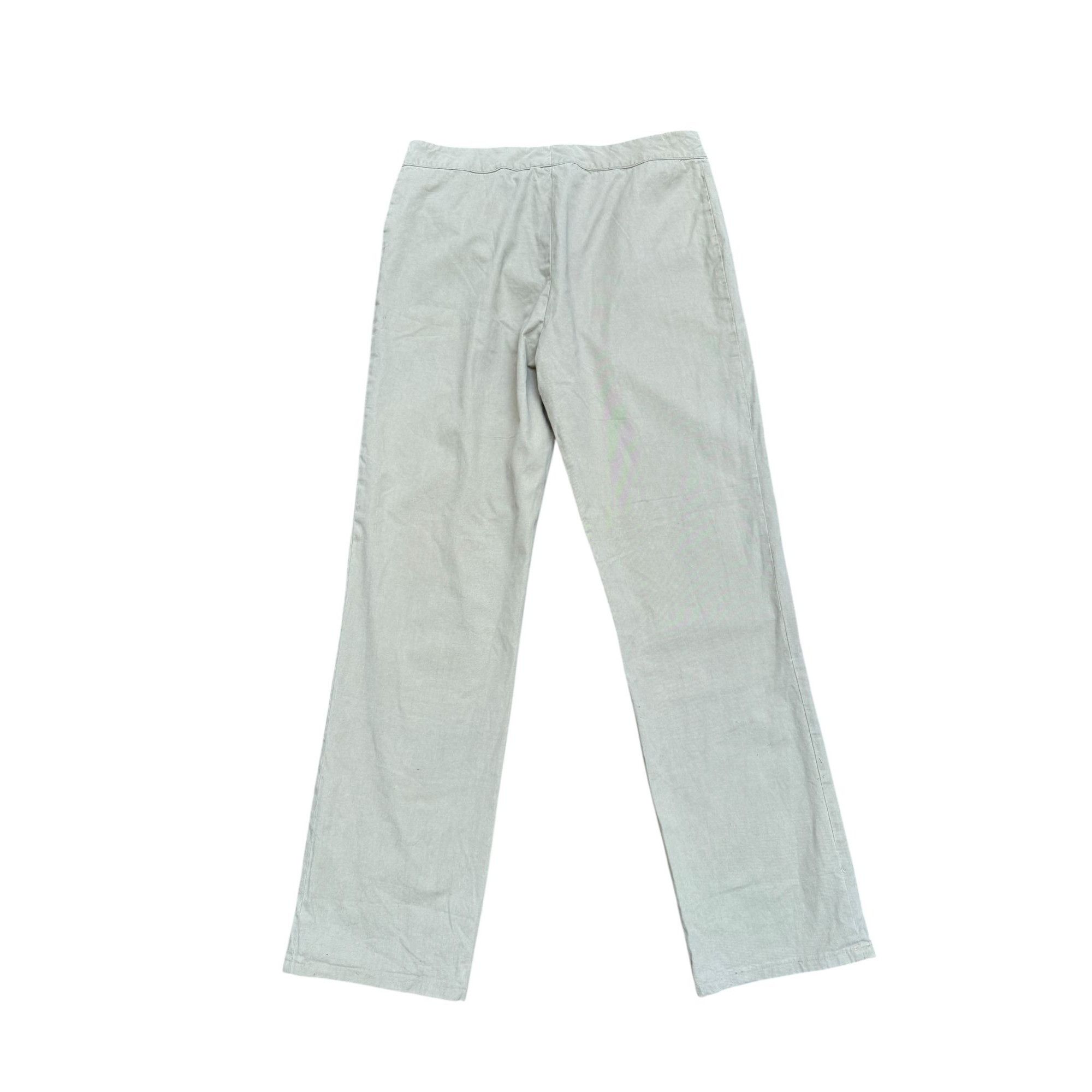 Helmut Lang Light Beige Cotton Trousers Size 30" / US 8 / IT 44 - 4 Thumbnail