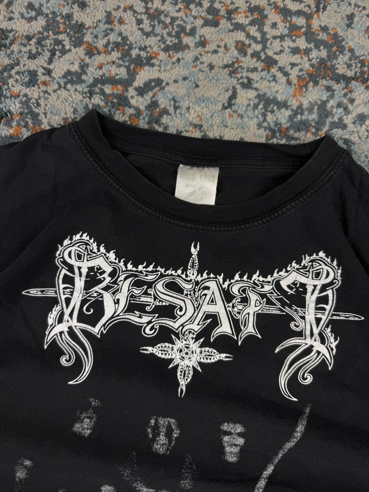 Band Tees Ultra Rare Vintage 90s Besatt satanic black metal band tee Size US XL / EU 56 / 4 - 7 Thumbnail