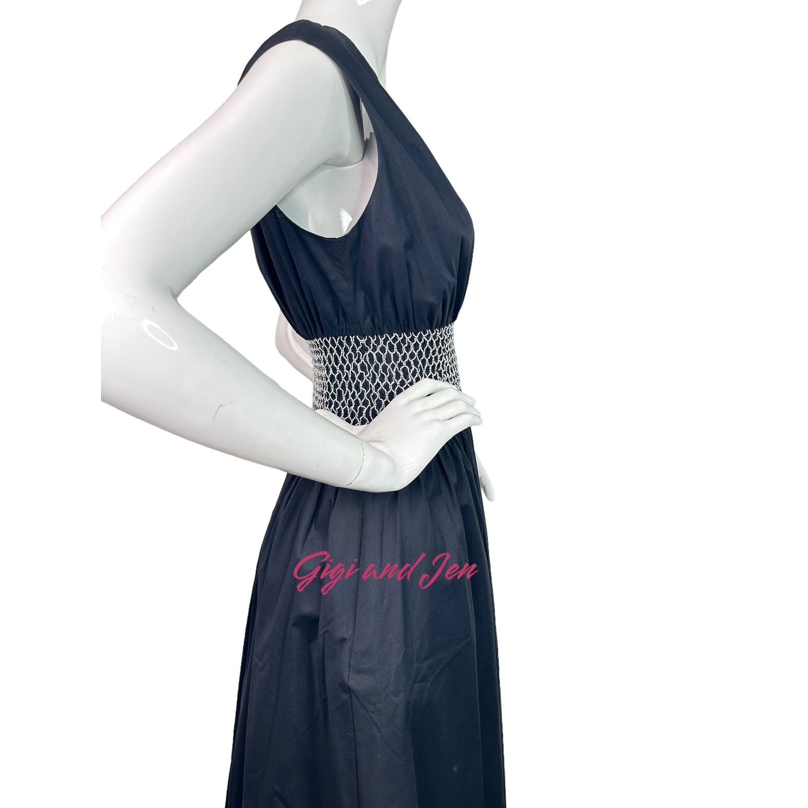 Kate Spade Kate Spade Poplin V-neck Dress Medium in Black Size M / US 6-8 / IT 42-44 - 7 Thumbnail