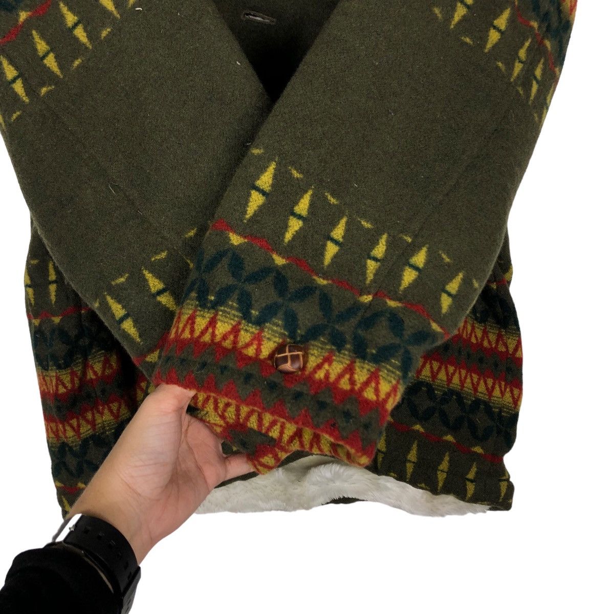 Japanese Brand 🔥90’s Vintage Wool Jacket Navajo Aztec Design Horse Power Size US L / EU 52-54 / 3 - 14 Thumbnail