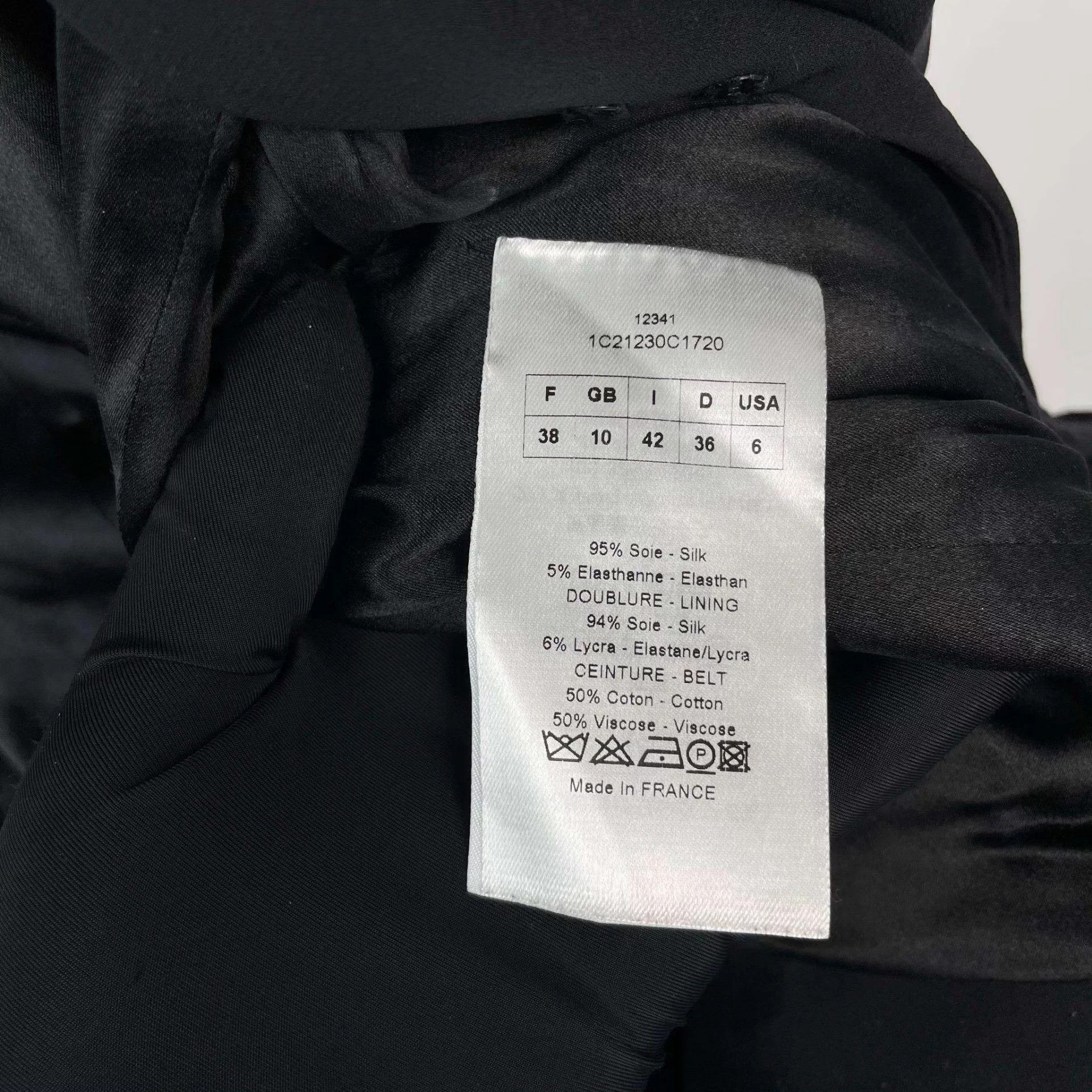 Dior Dior men's silk vest black 38 Size S / US 4 / IT 40 - 4 Thumbnail