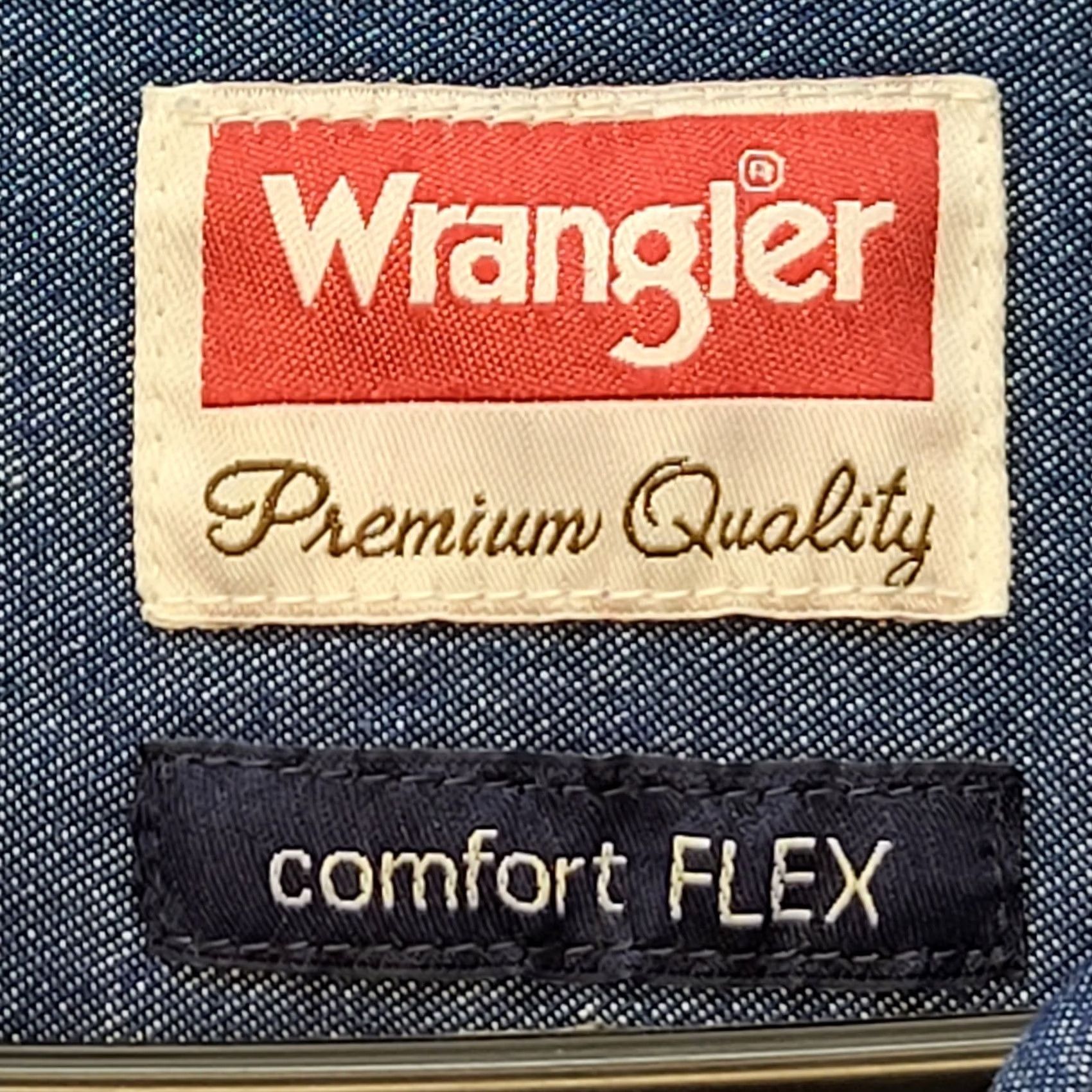Wrangler VINTAGE Wrangler Shirt Mens 3XL Premium Quality Comfort Flex Denim Button Up Western Size US XXL / EU 58 / 5 - 3 Thumbnail