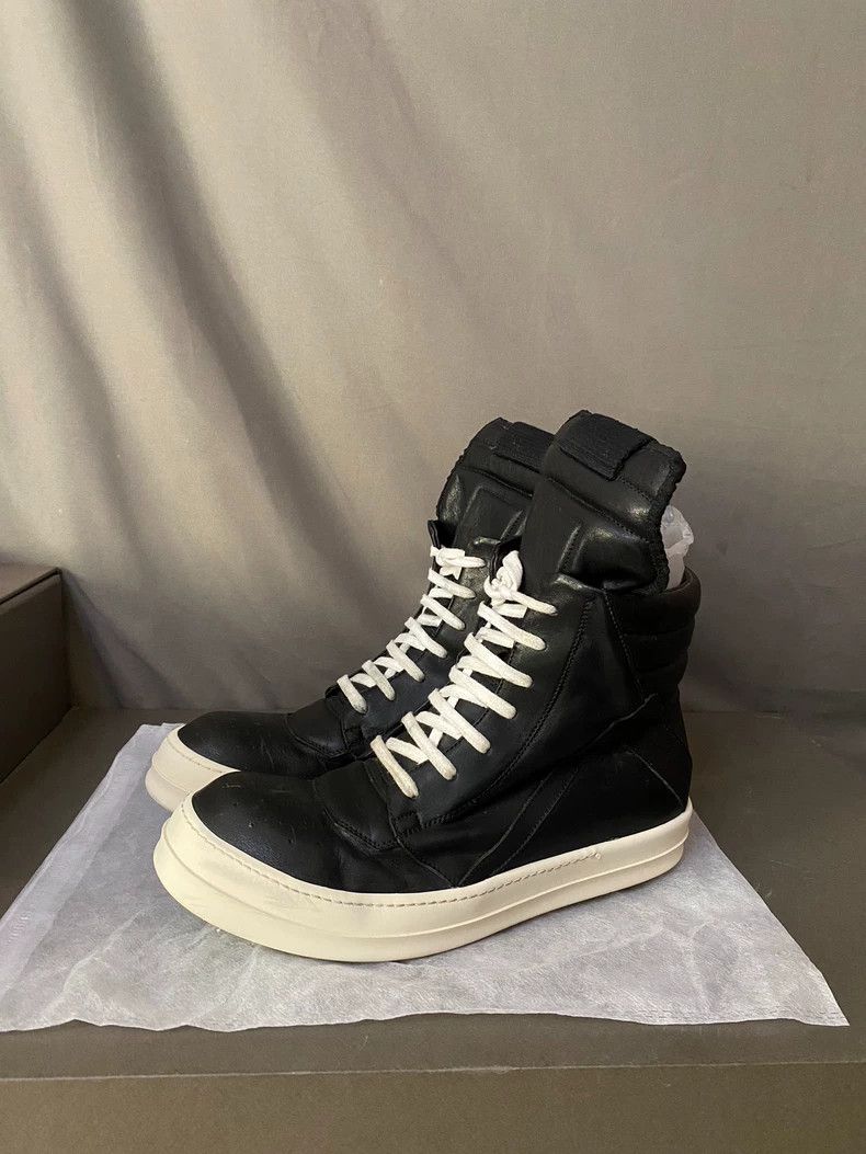 Rick Owens Rick Owens High-Top Leather Sneakers-yf Size US 10 / EU 43 - 1 Thumbnail