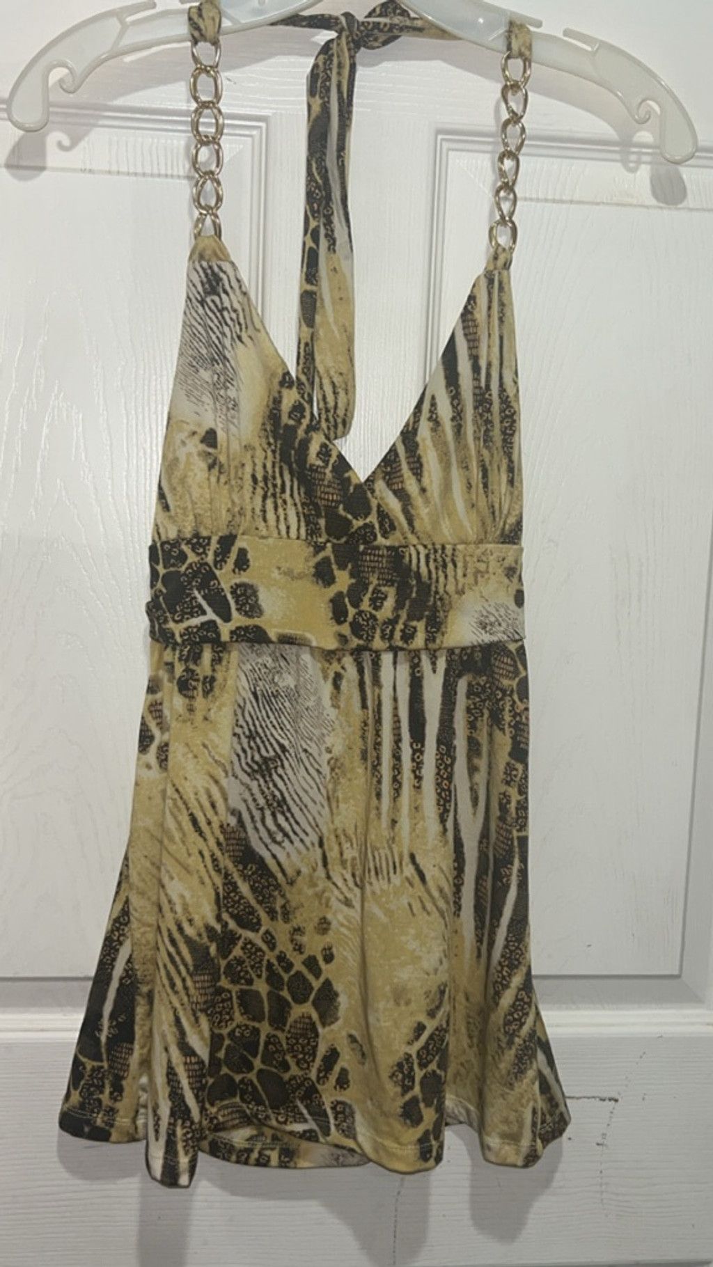 Mystery Ranch Women's Mystery Tank Top M Beige Brown Animal Print Size M / US 6-8 / IT 42-44 - 1 Thumbnail