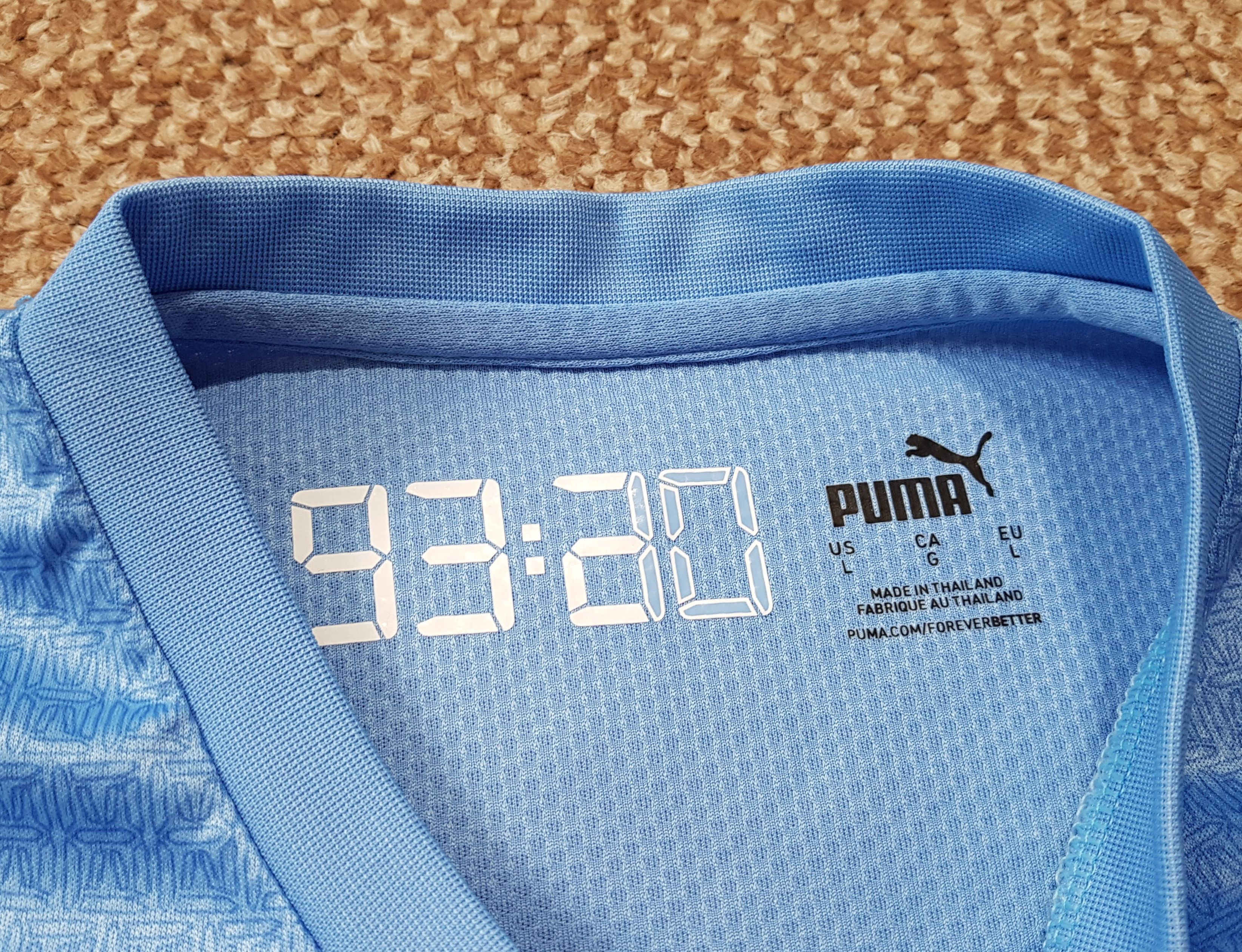 Puma Manchester City Puma 2021-22 Home Football Soccer Jersey Size US L / EU 52-54 / 3 - 11 Thumbnail